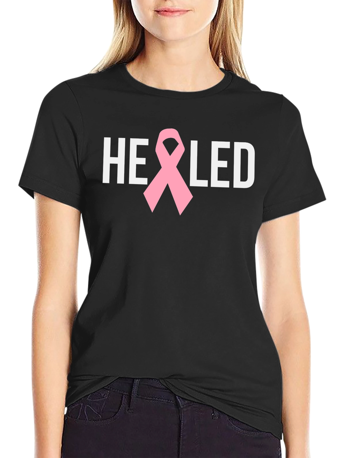 Healed Ribbon Tee - Breast Cancer Awareness