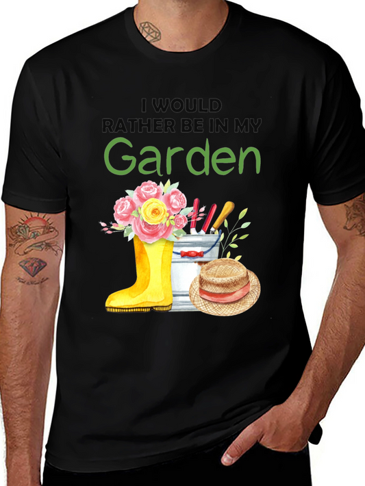 Gardening Lover T-Shirt - Id Rather Be In My Garden