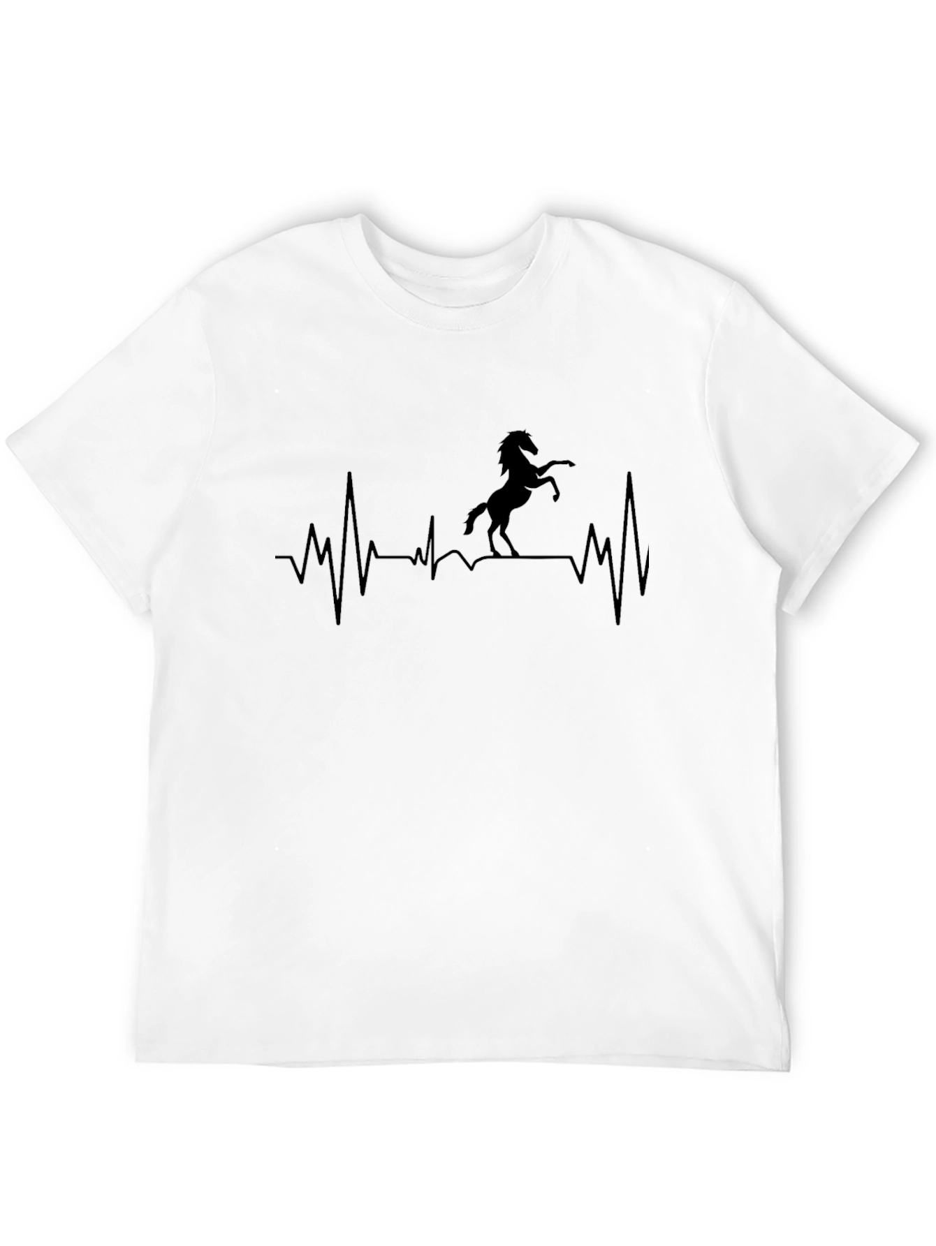 Horse Heartbeat T-Shirt - Equestrian Style