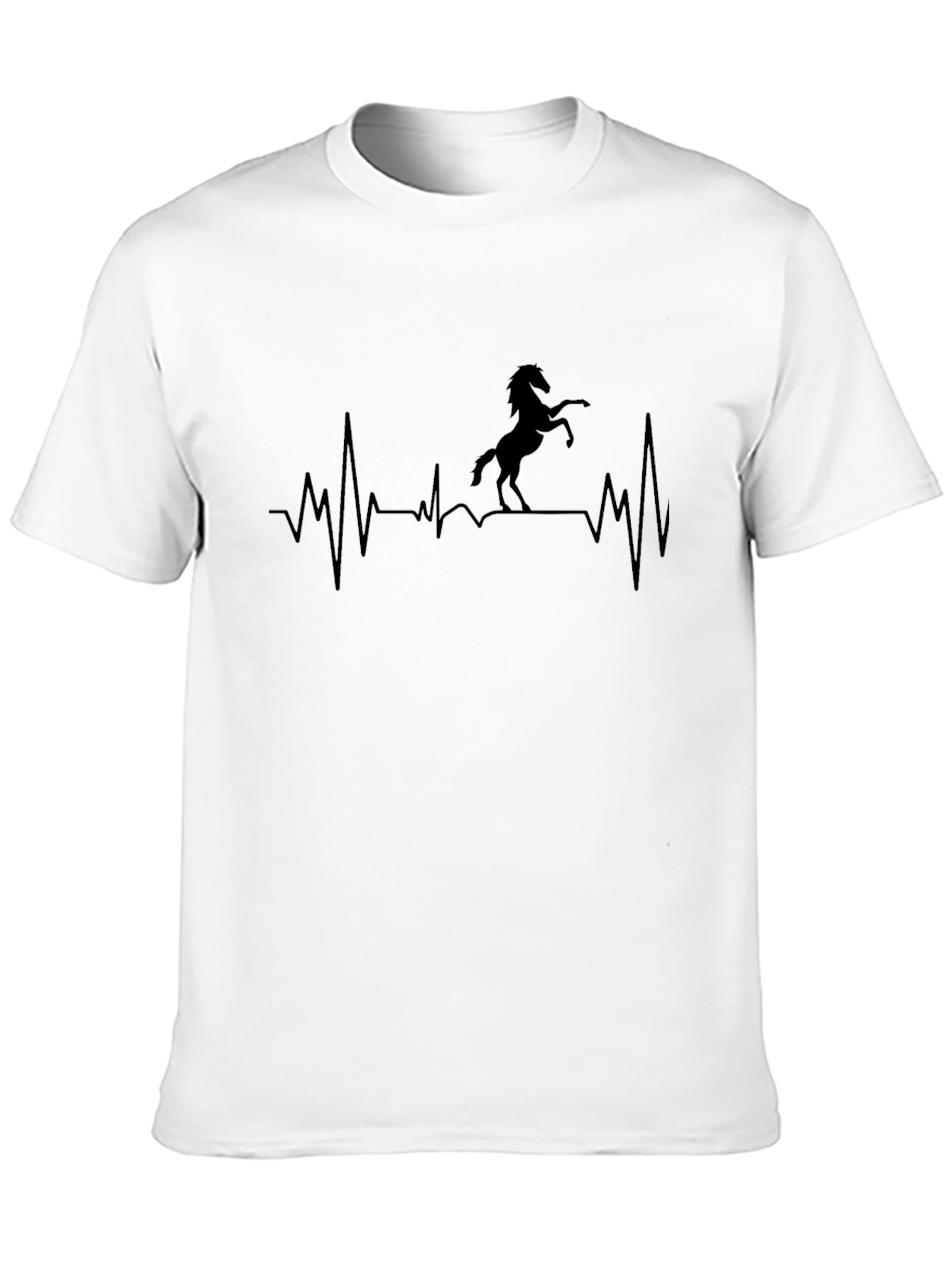 Horse Heartbeat T-Shirt - Equestrian Style