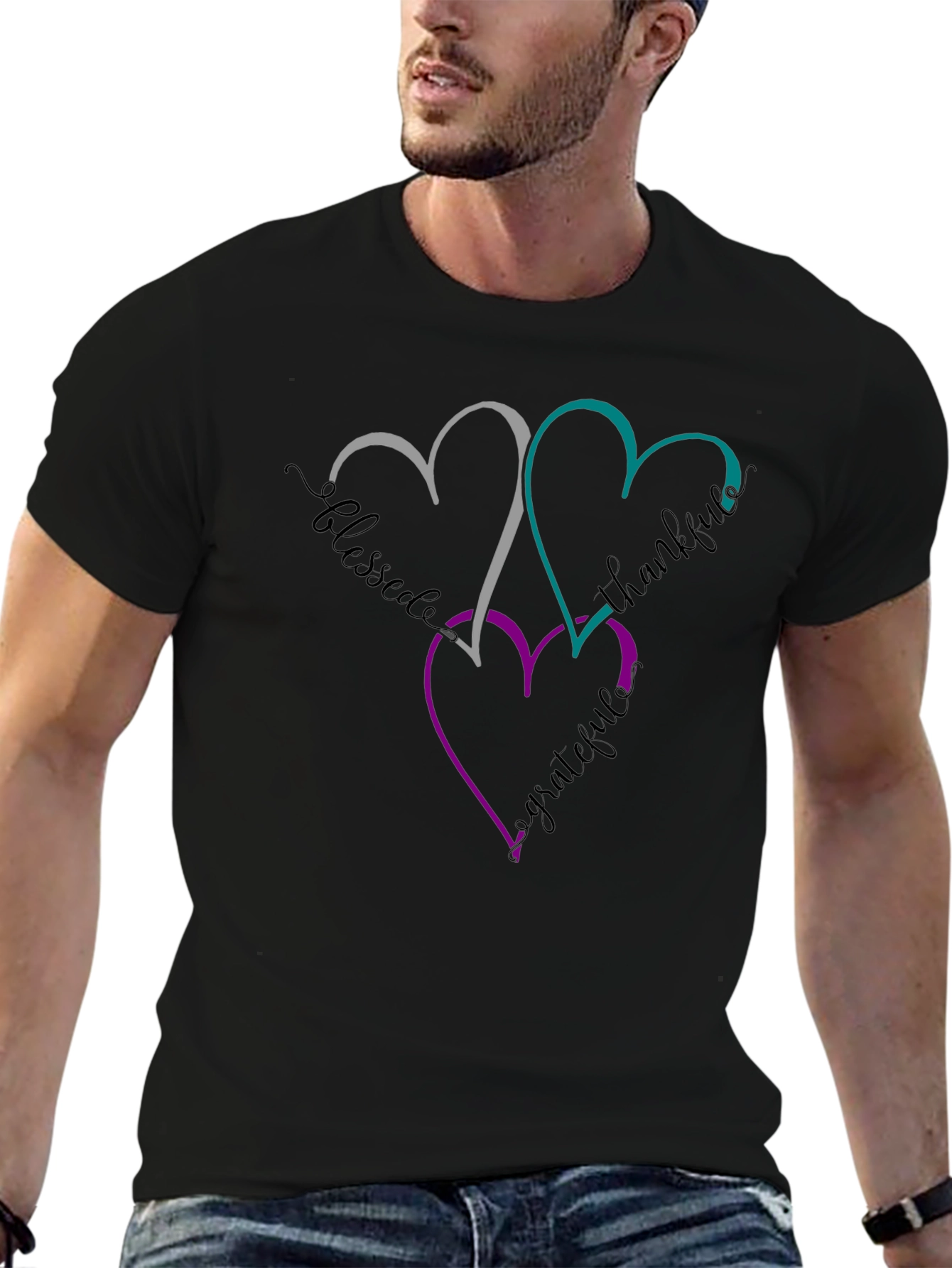 Blessed Thankful Grateful Heart T-Shirt