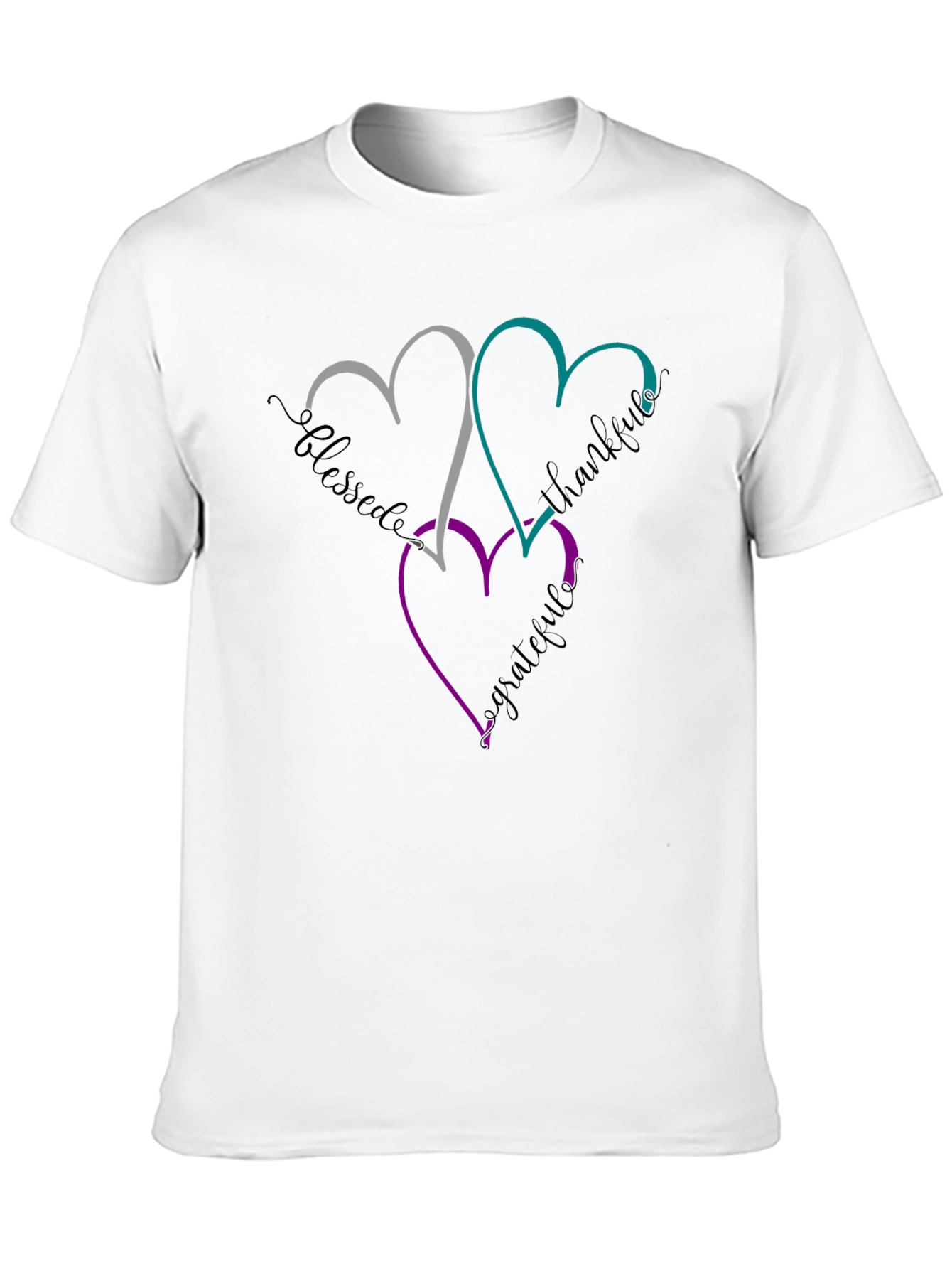 Blessed Thankful Grateful Heart T-Shirt