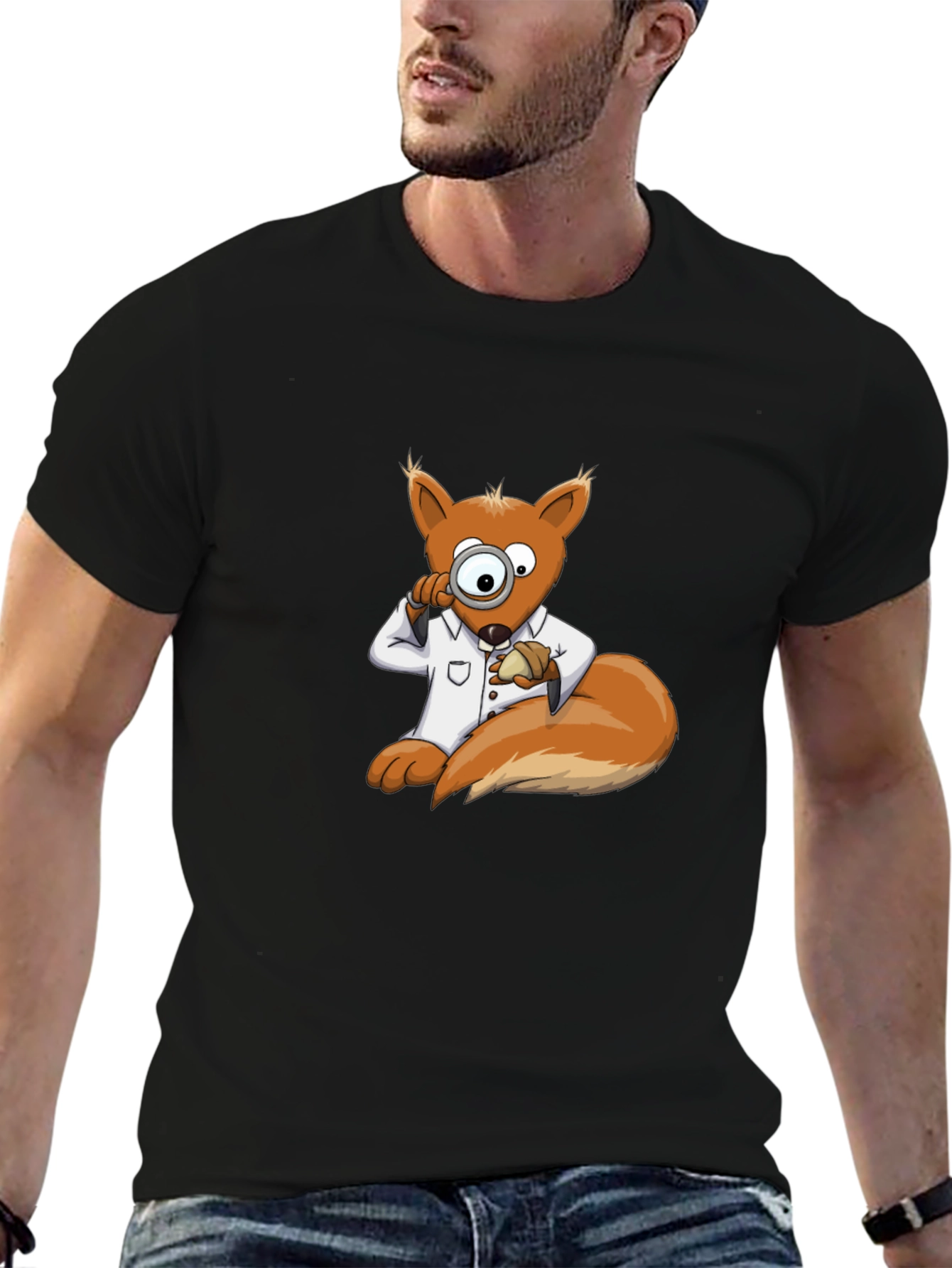 Funny Squirrel Detective T-Shirt