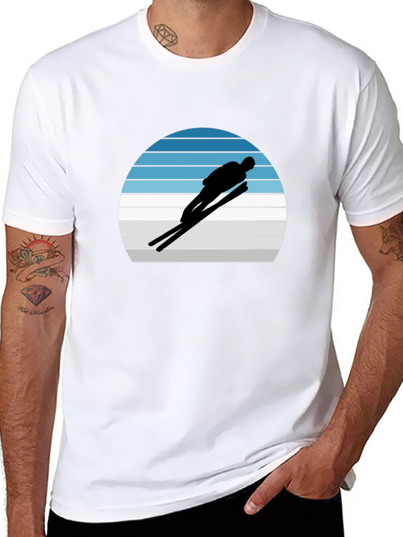 Retro Ski Jumper Graphic Tee