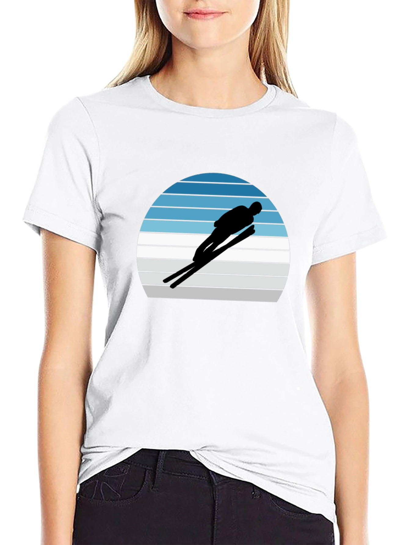 Retro Ski Jumper Graphic Tee
