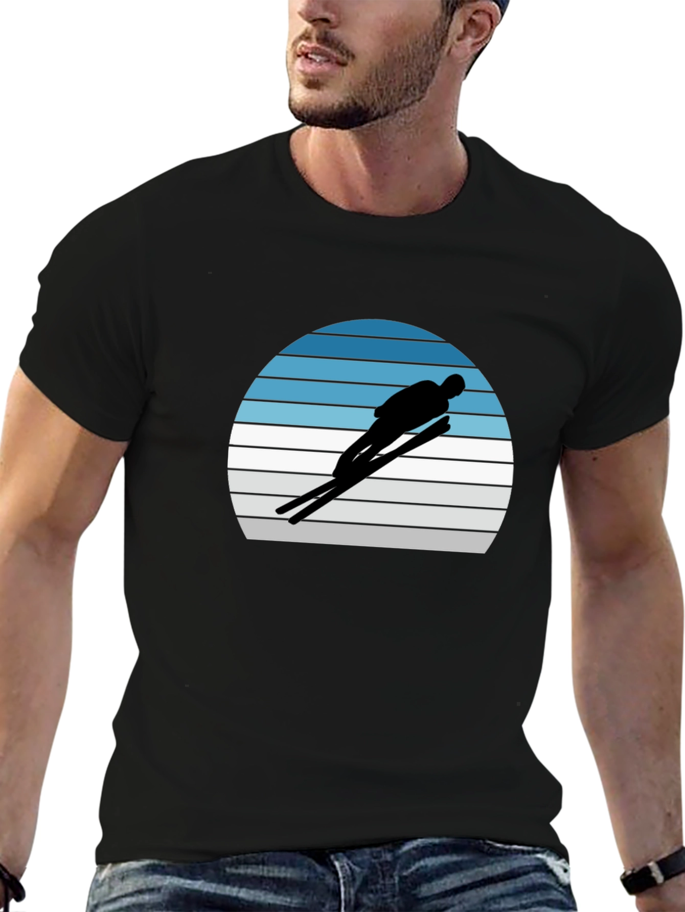 Retro Ski Jumper Graphic Tee