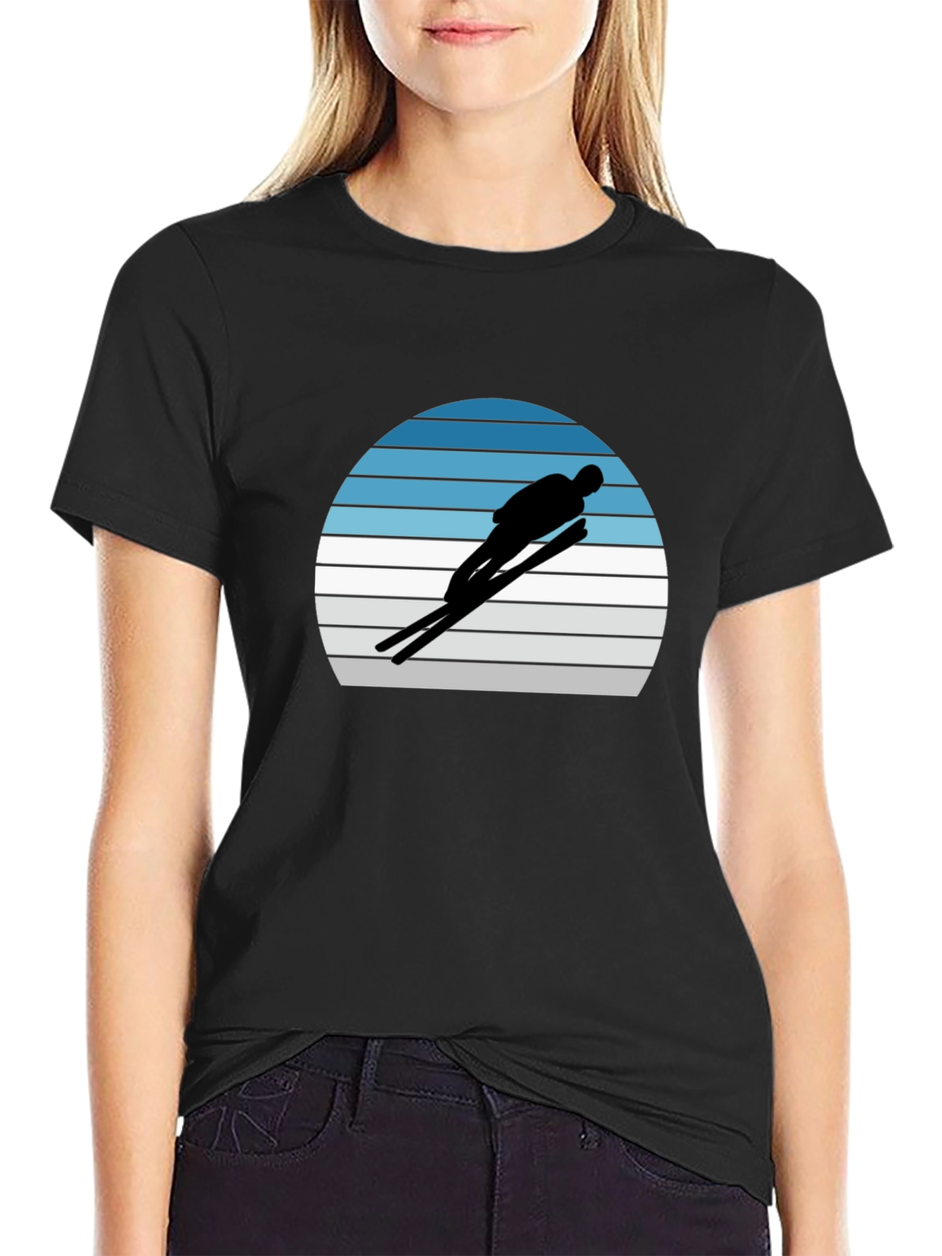 Retro Ski Jumper Graphic Tee