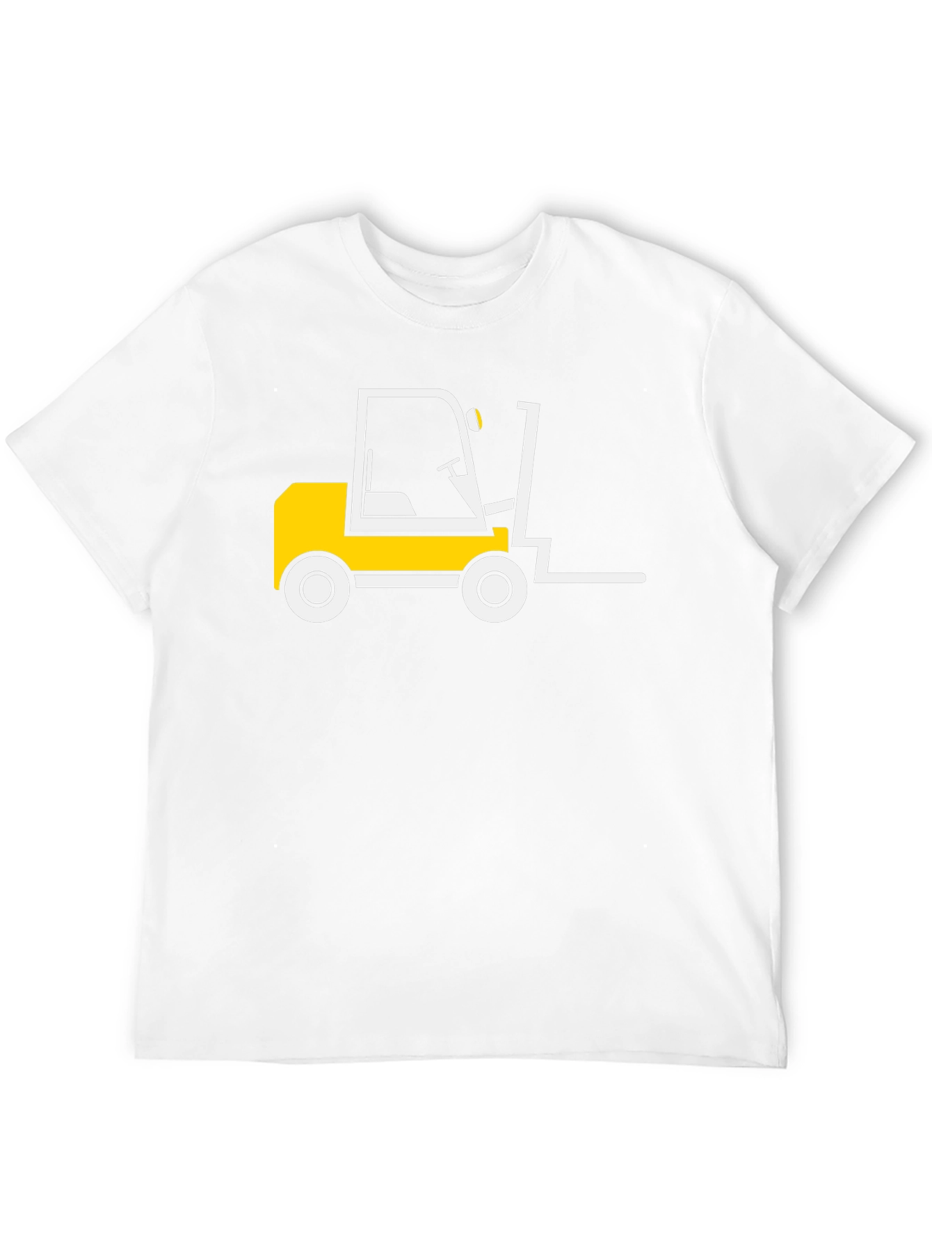 Forklift Graphic Tee - Black Cotton T-Shirt