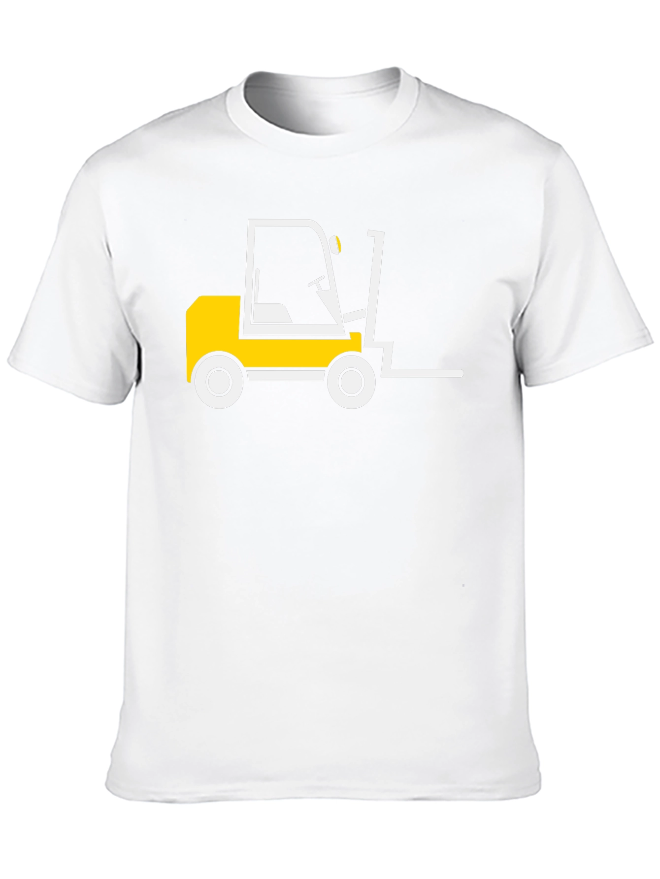 Forklift Graphic Tee - Black Cotton T-Shirt