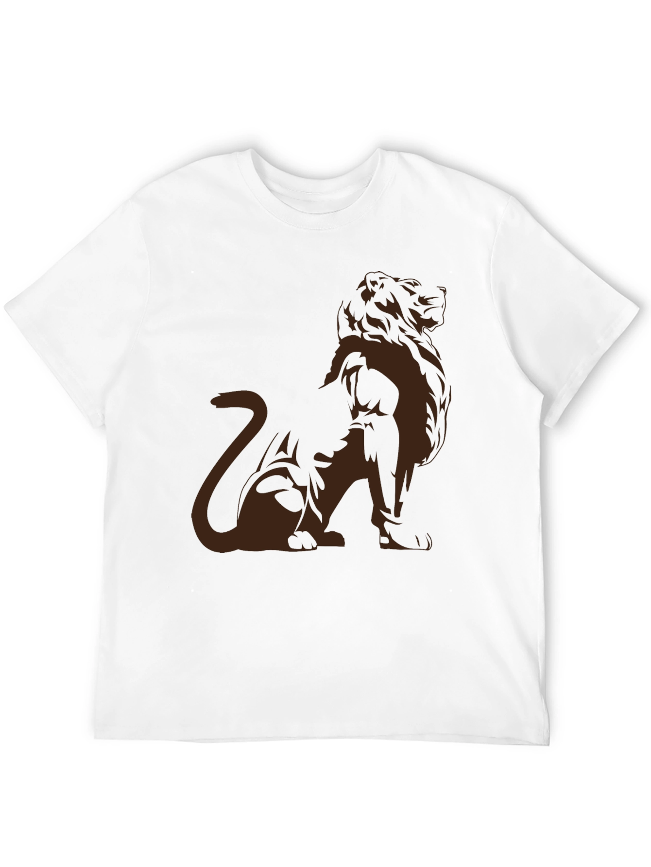 Lion Graphic Tee - Modern Black T-Shirt