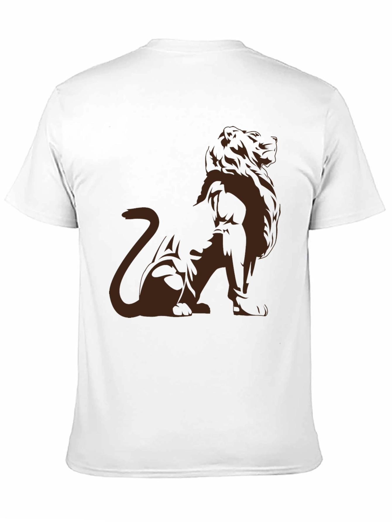 Lion Graphic Tee - Modern Black T-Shirt