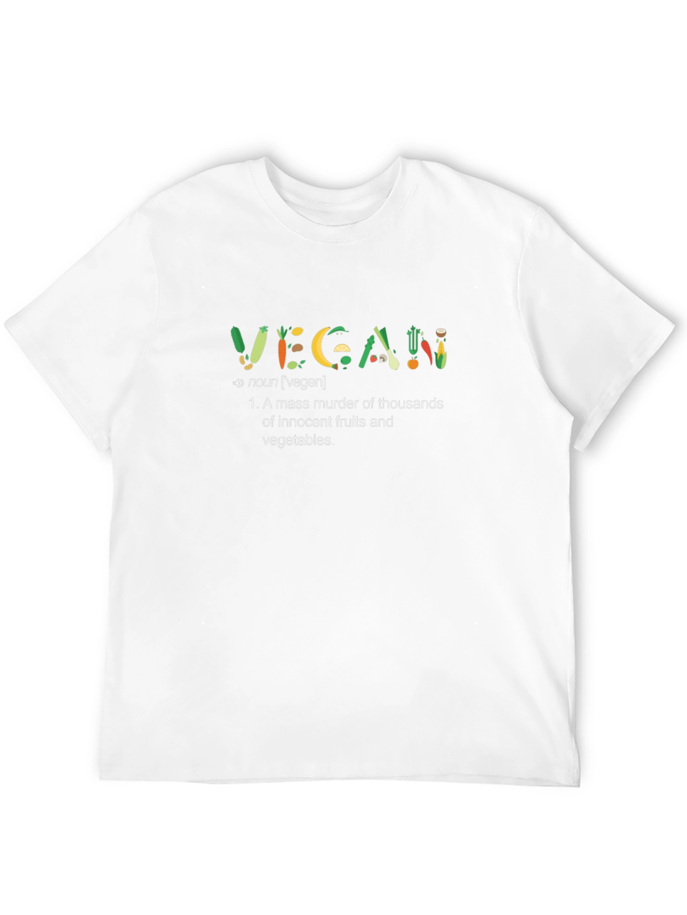 Vegan Fruits & Veggies Definition T-Shirt