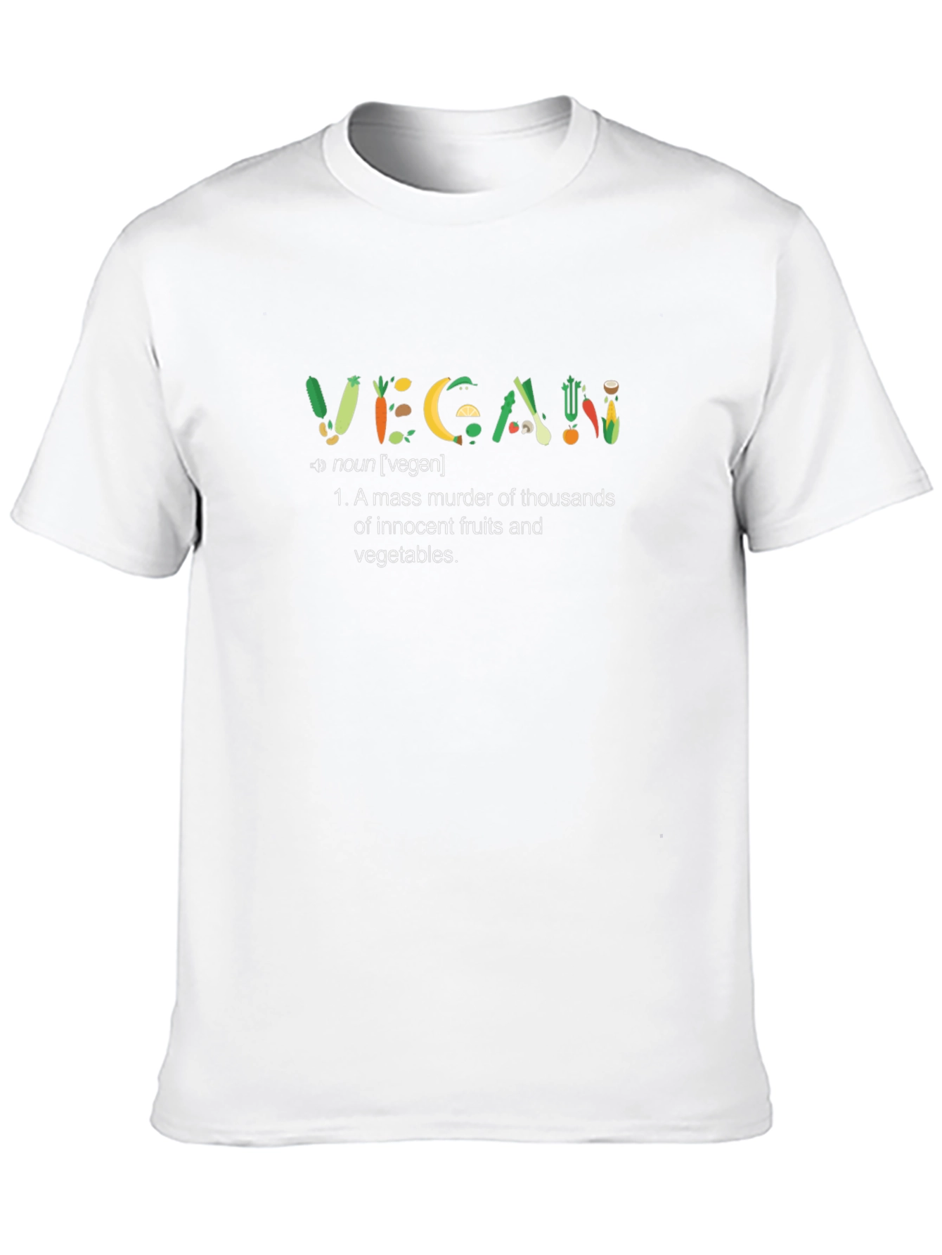 Vegan Fruits & Veggies Definition T-Shirt