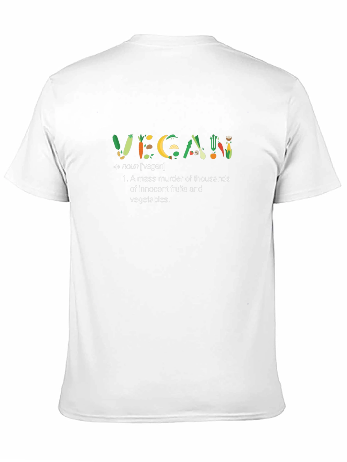 Vegan Fruits & Veggies Definition T-Shirt
