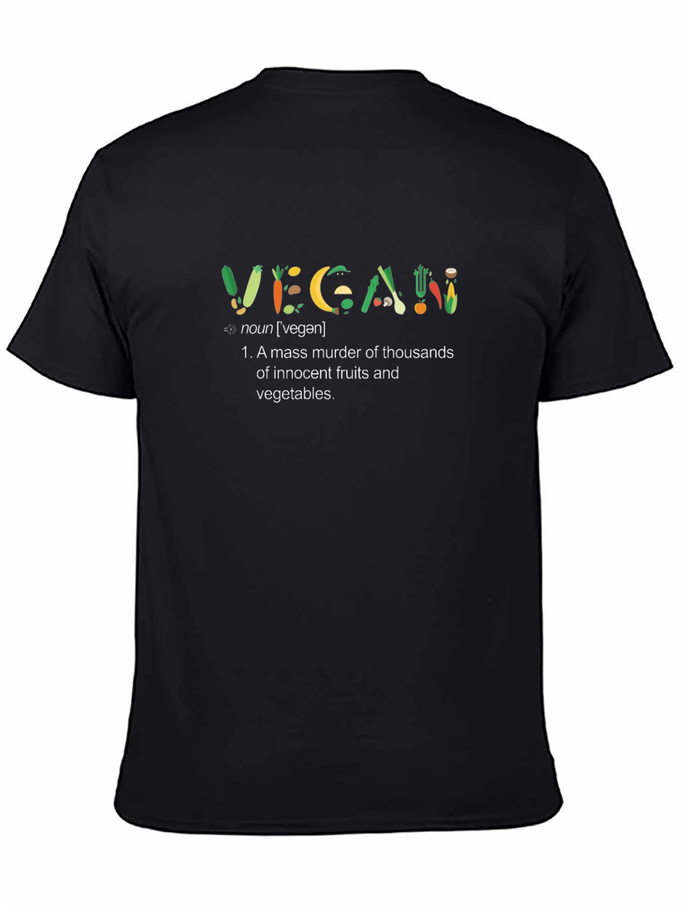 Vegan Fruits & Veggies Definition T-Shirt