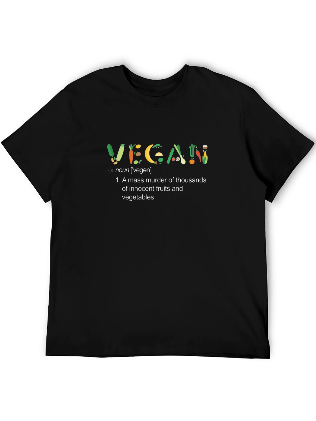 Vegan Fruits & Veggies Definition T-Shirt