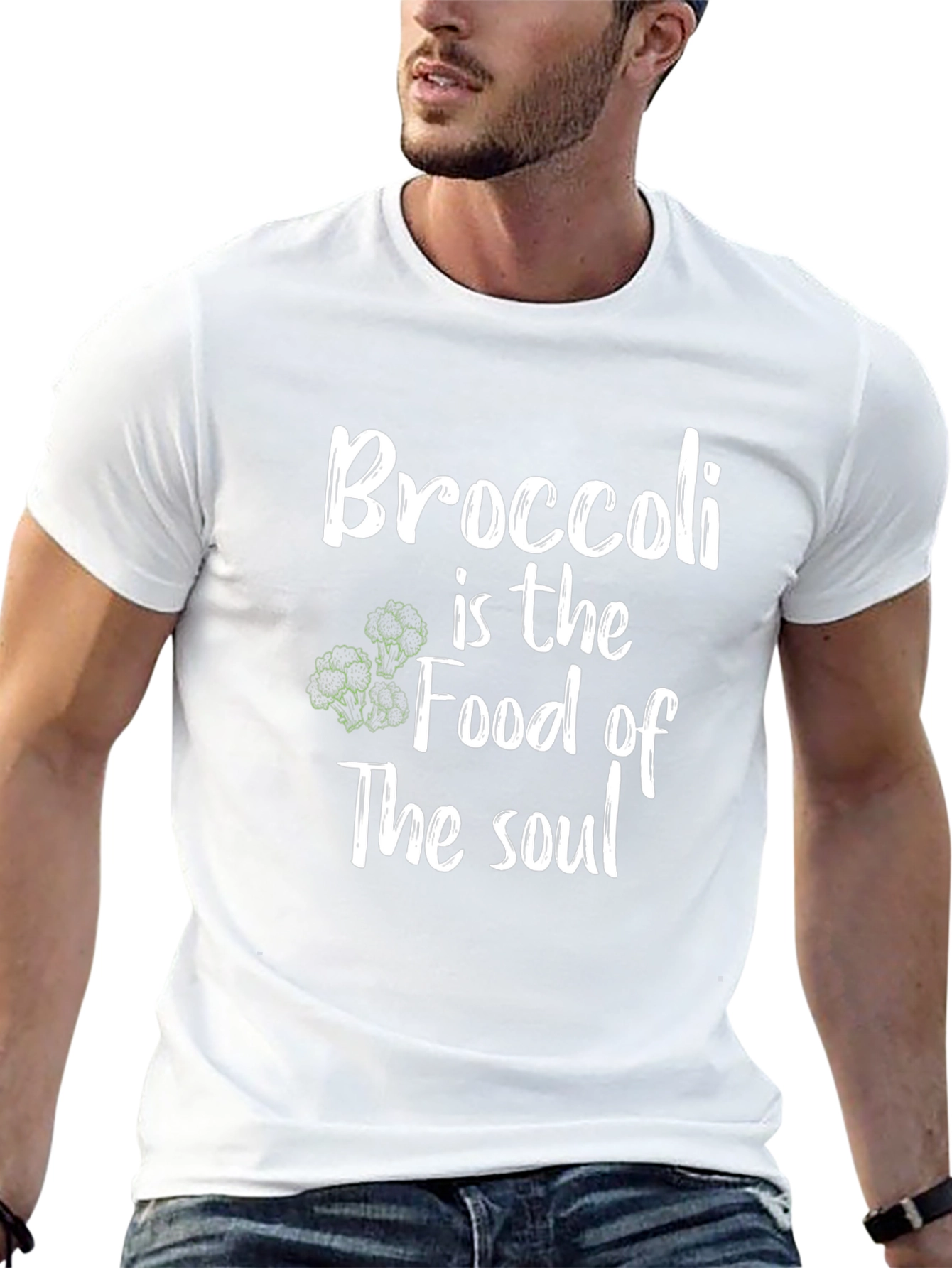 Broccoli is the Food of the Soul Black T-Shirt