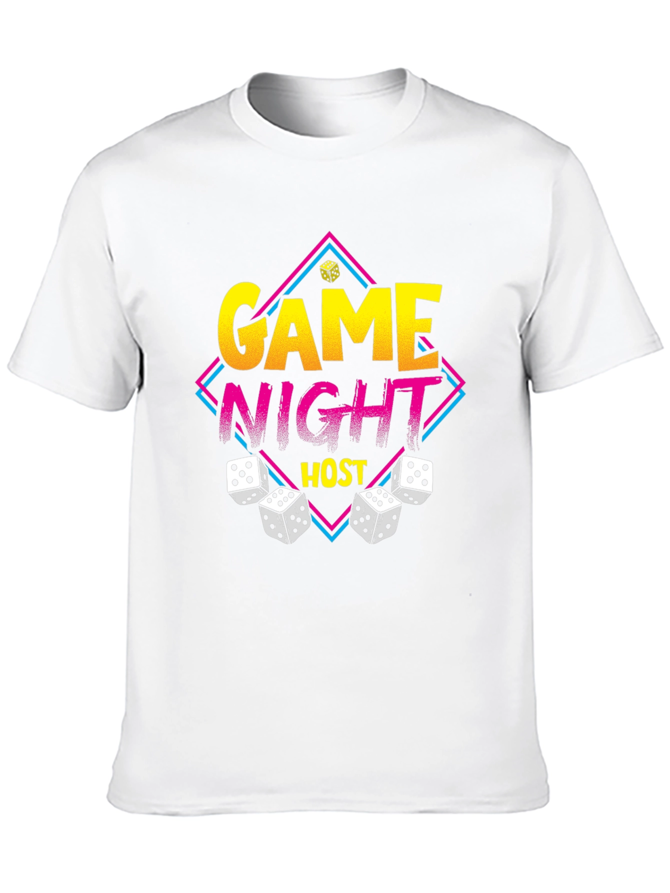 Game Night Host T-Shirt - Dice Graphic Tee