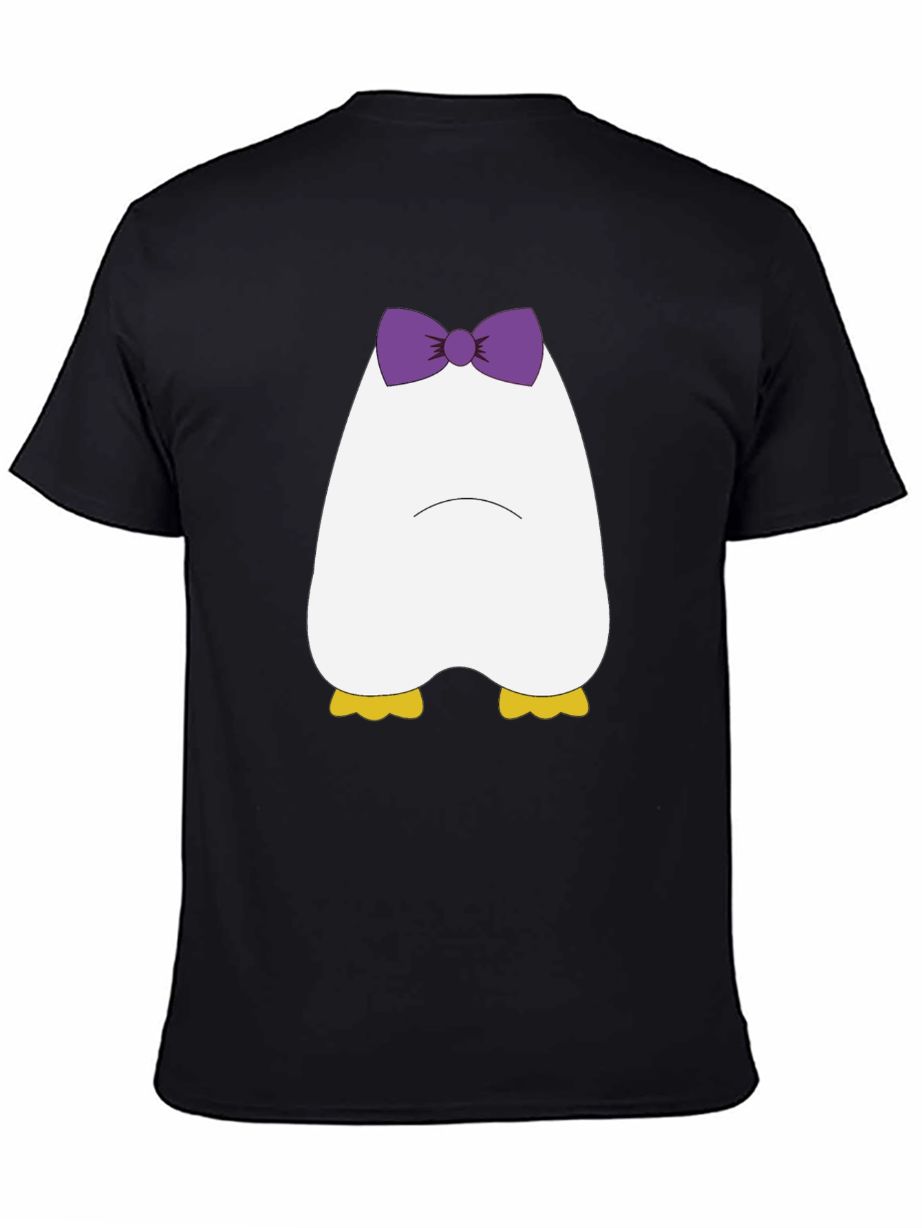 Cute Cartoon Duck T-Shirt - Black