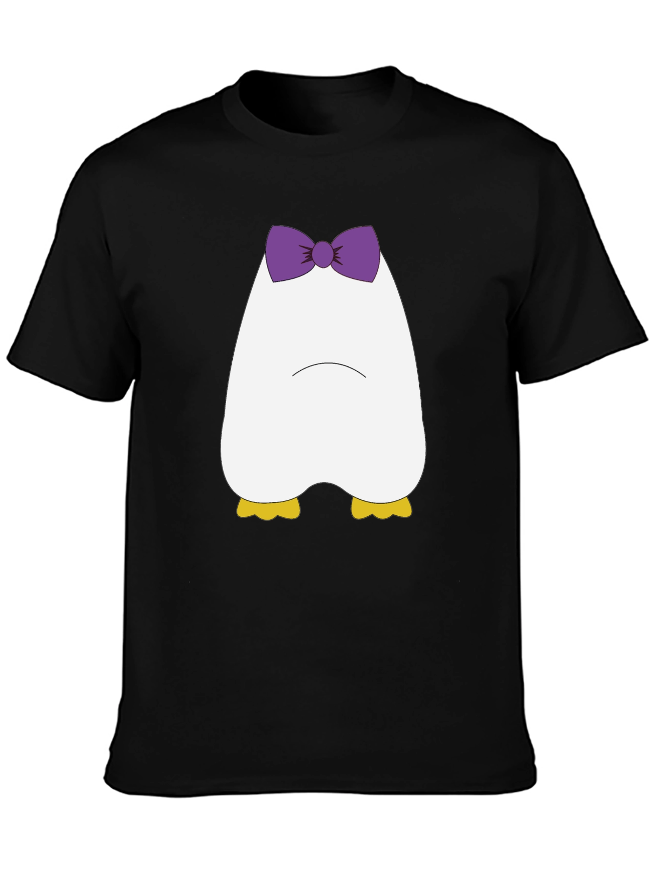 Cute Cartoon Duck T-Shirt - Black