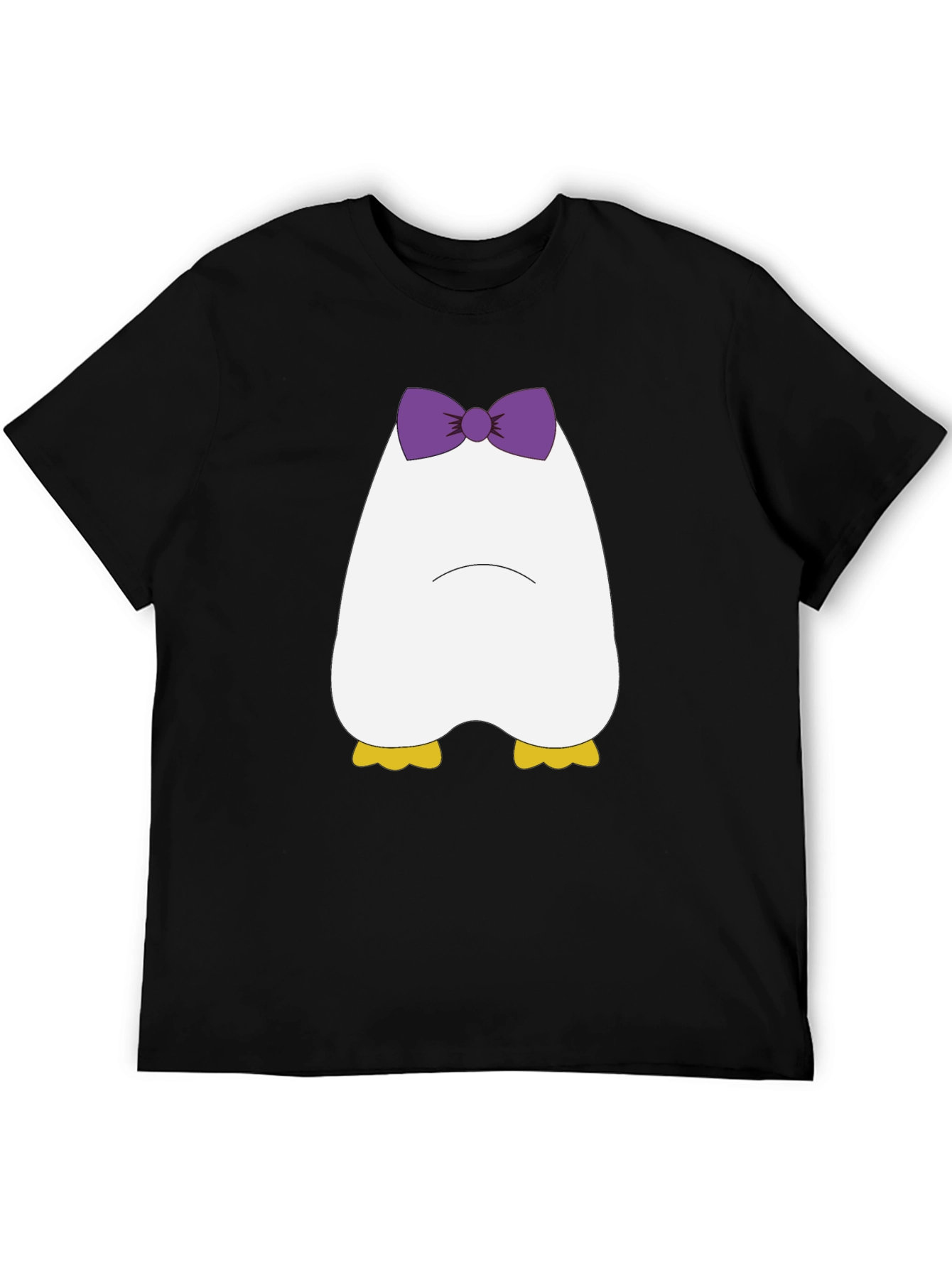 Cute Cartoon Duck T-Shirt - Black