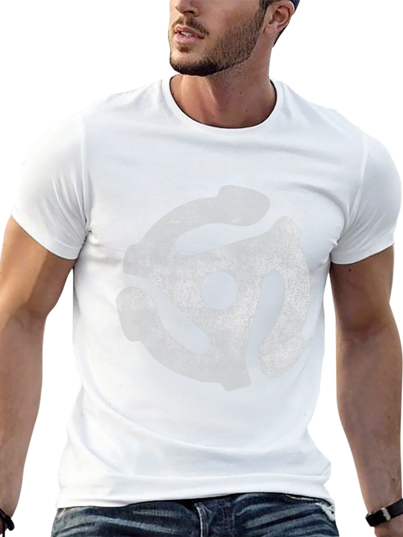 Retro 45 RPM Record Adapter T-Shirt