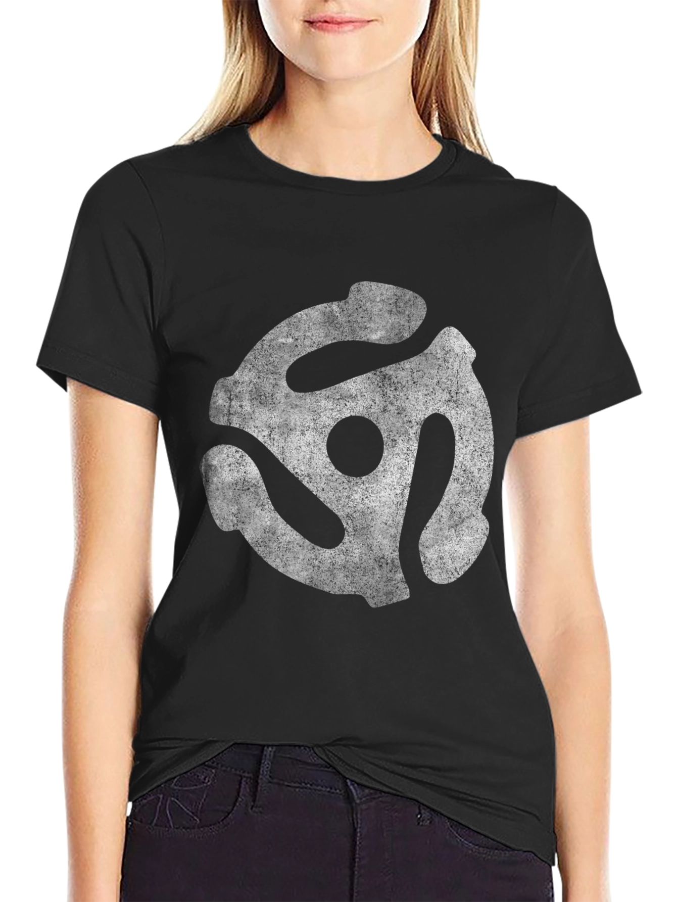 Retro 45 RPM Record Adapter T-Shirt