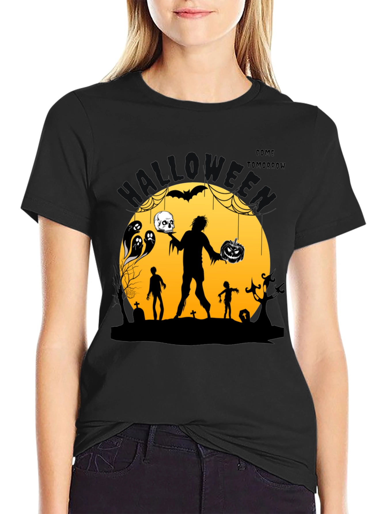 Halloween Graphic Print T-Shirt - Come Tomorrow