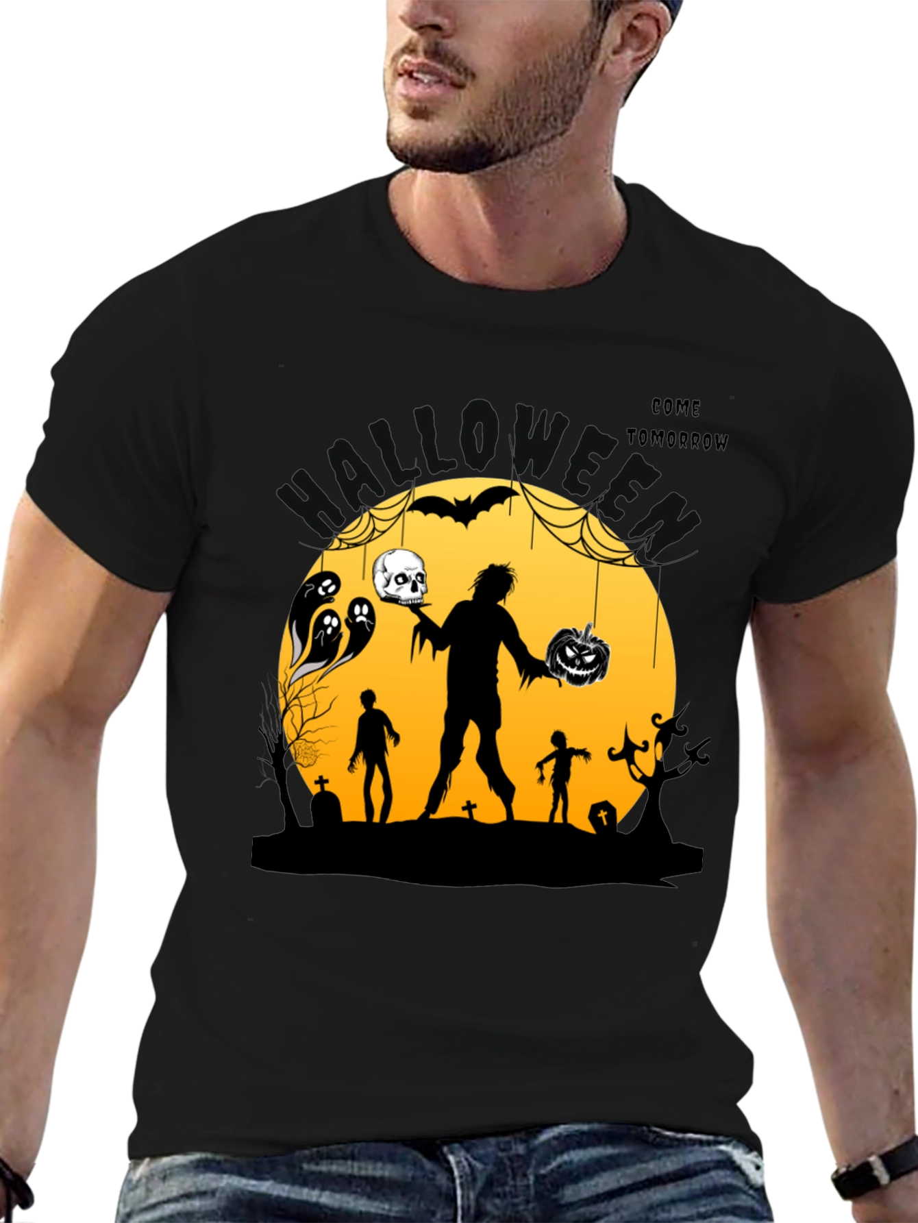 Halloween Graphic Print T-Shirt - Come Tomorrow