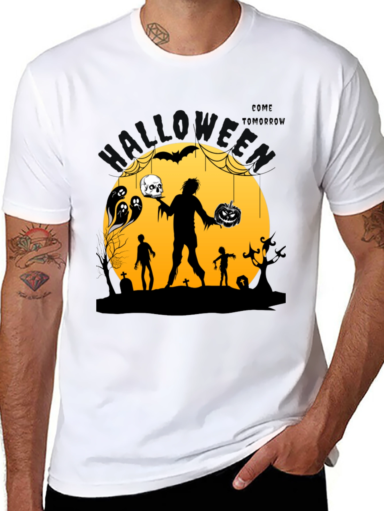 Halloween Graphic Print T-Shirt - Come Tomorrow