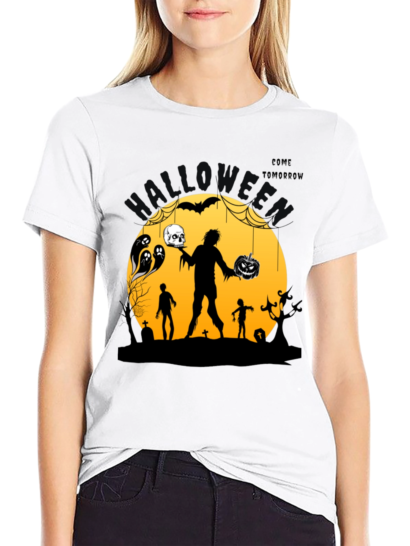 Halloween Graphic Print T-Shirt - Come Tomorrow