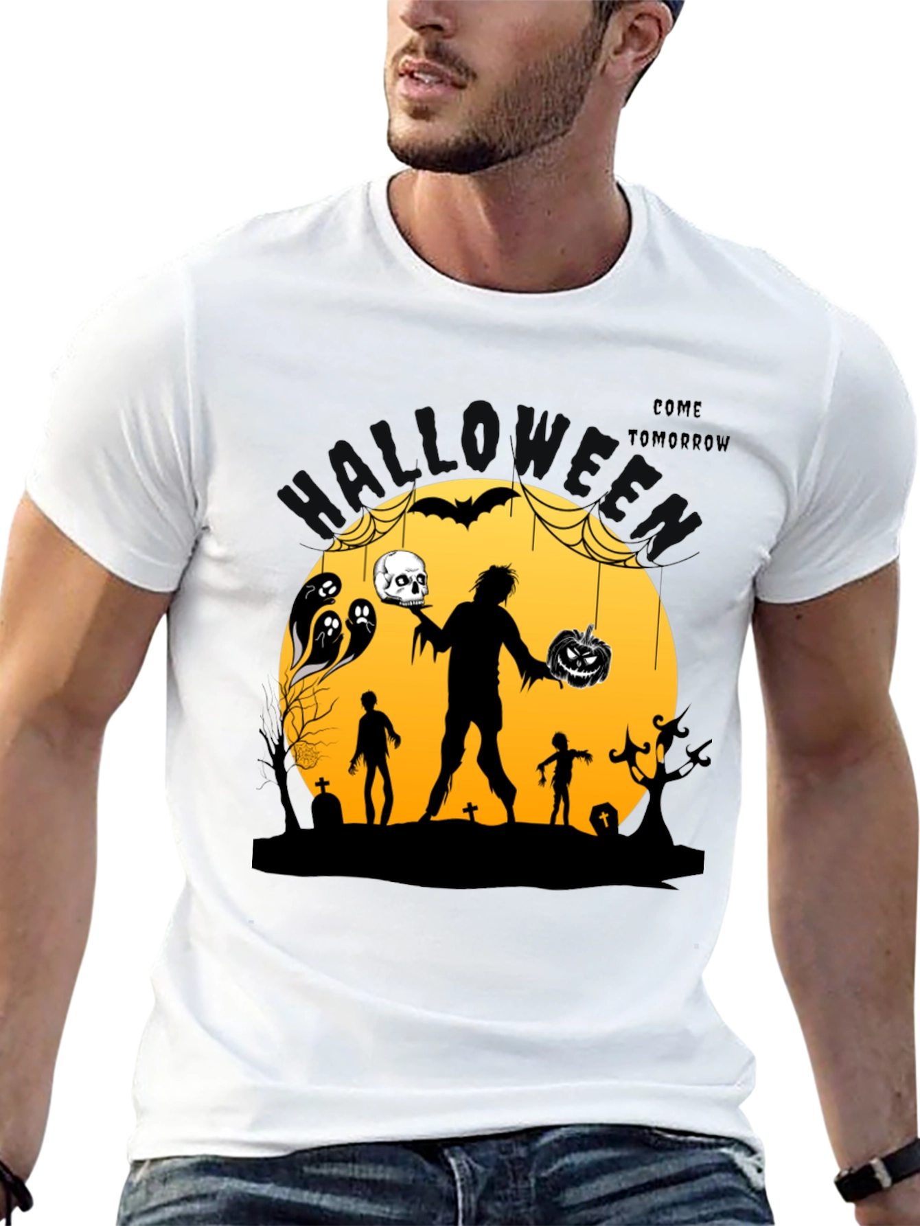 Halloween Graphic Print T-Shirt - Come Tomorrow