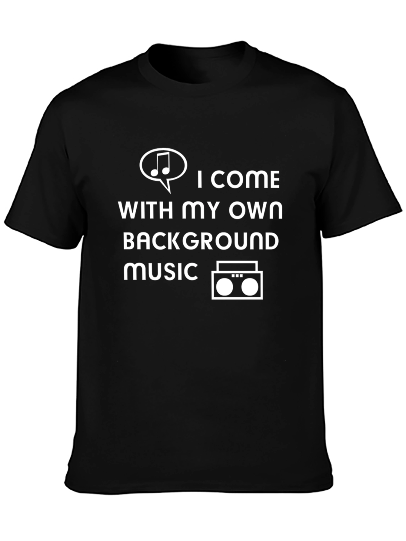 Own Background Music T-Shirt - Trendy Graphic Tee