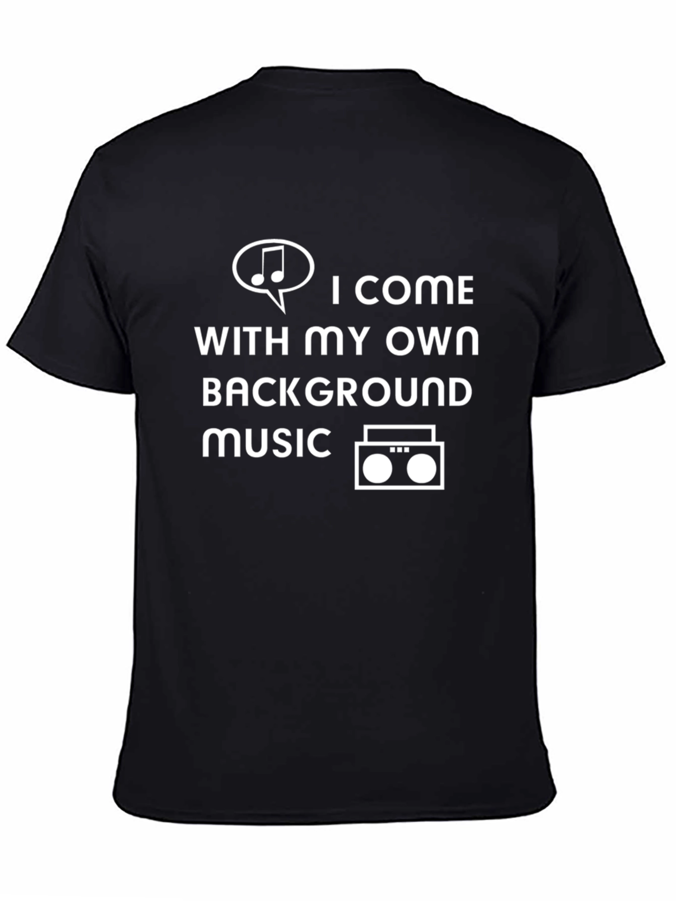Own Background Music T-Shirt - Trendy Graphic Tee
