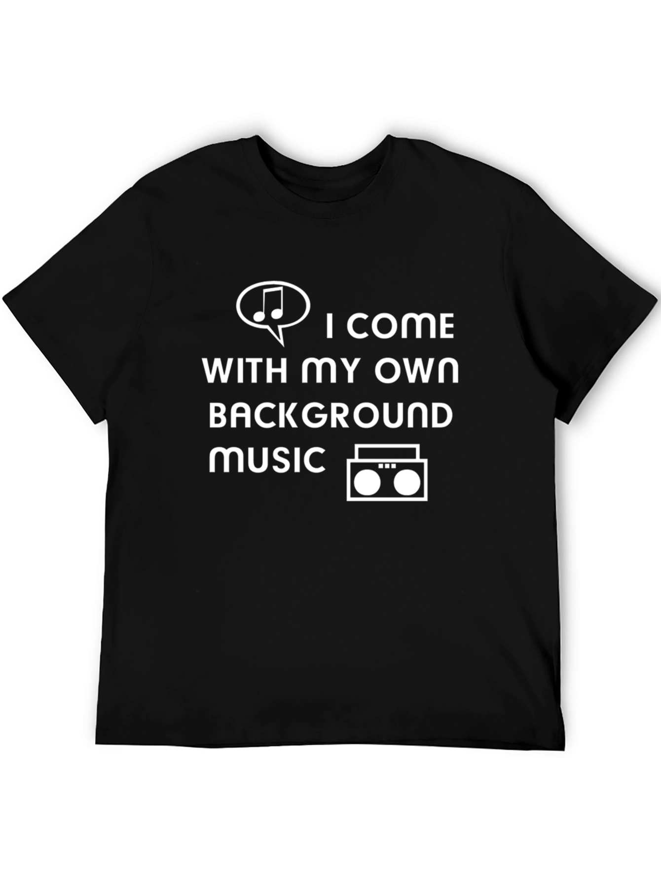 Own Background Music T-Shirt - Trendy Graphic Tee