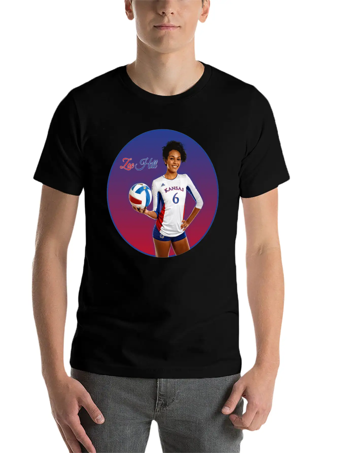 Zoe Hill - Volleyball Unisex Casual T-Shirt – Clean Design For Daily Comfort