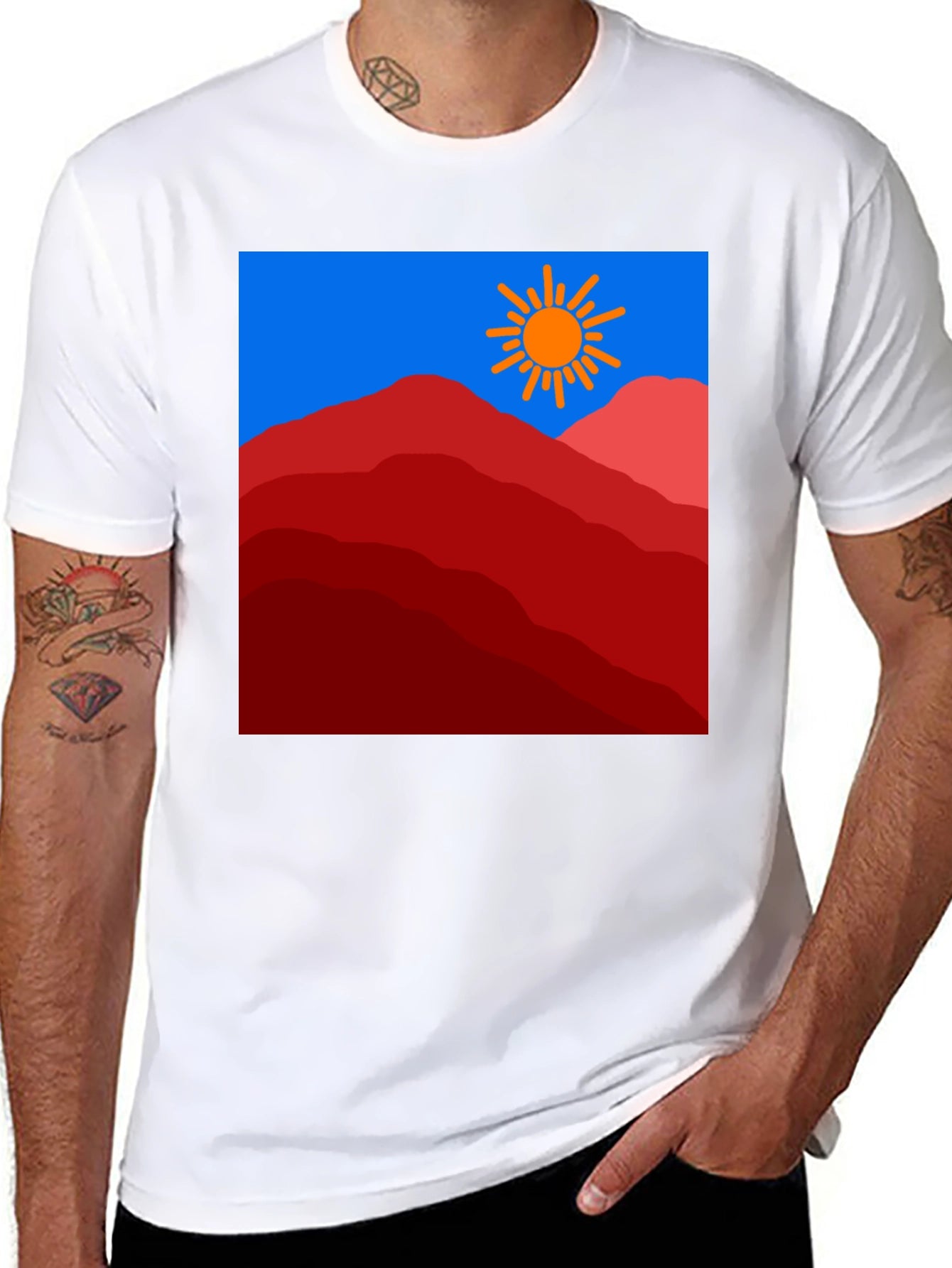Mountain Sun Graphic Tee - Stylish & Unique Design