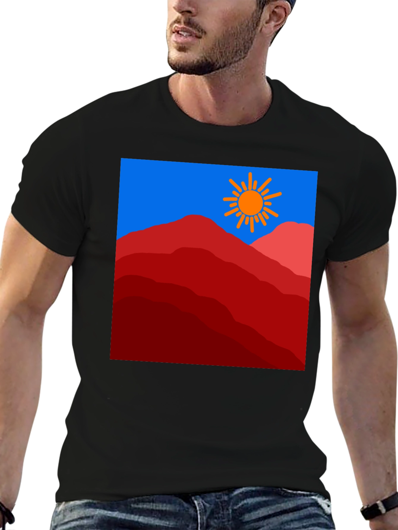 Mountain Sun Graphic Tee - Stylish & Unique Design