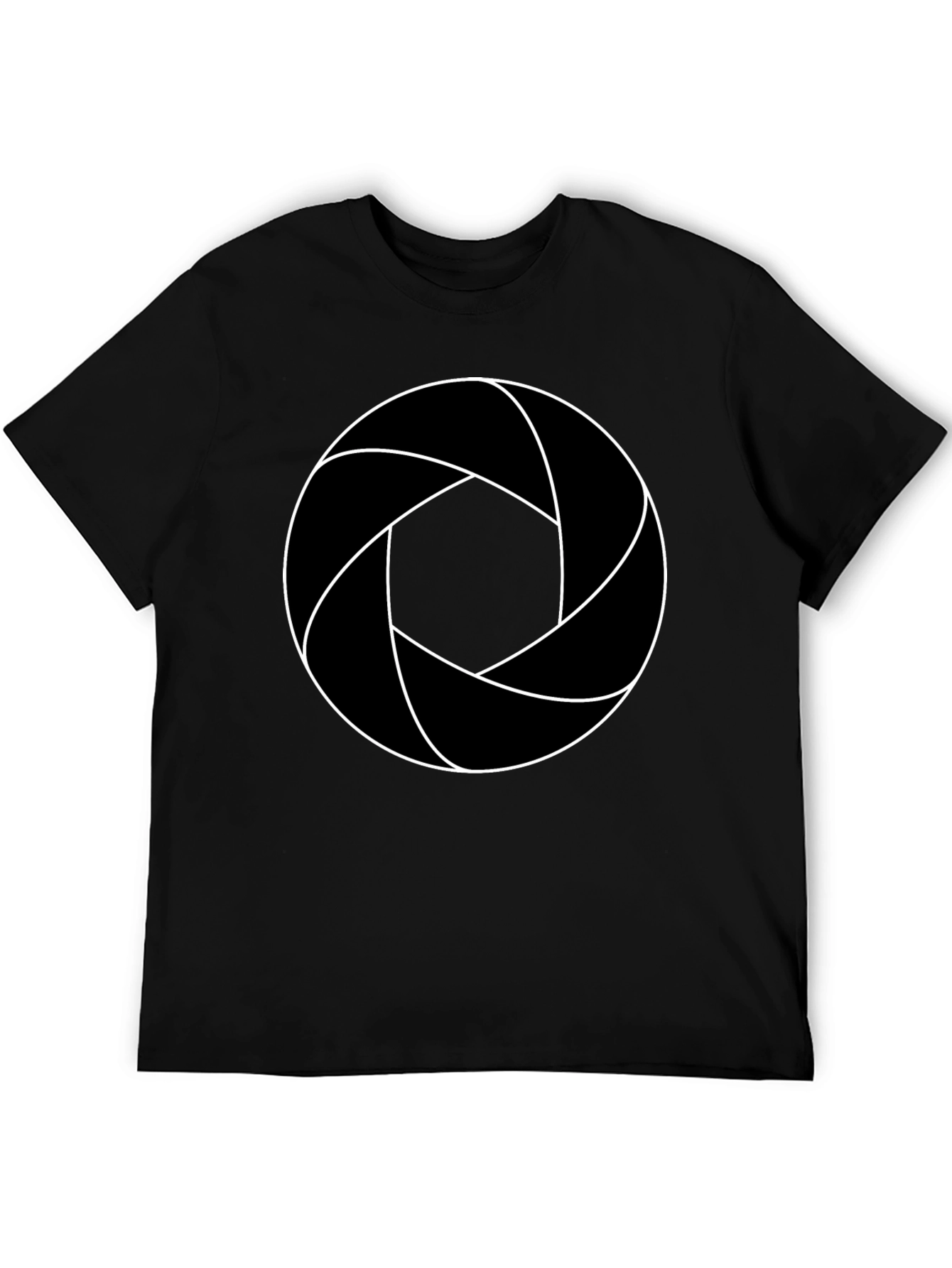 Aperture T-Shirt - Black Cotton Blend Graphic Tee