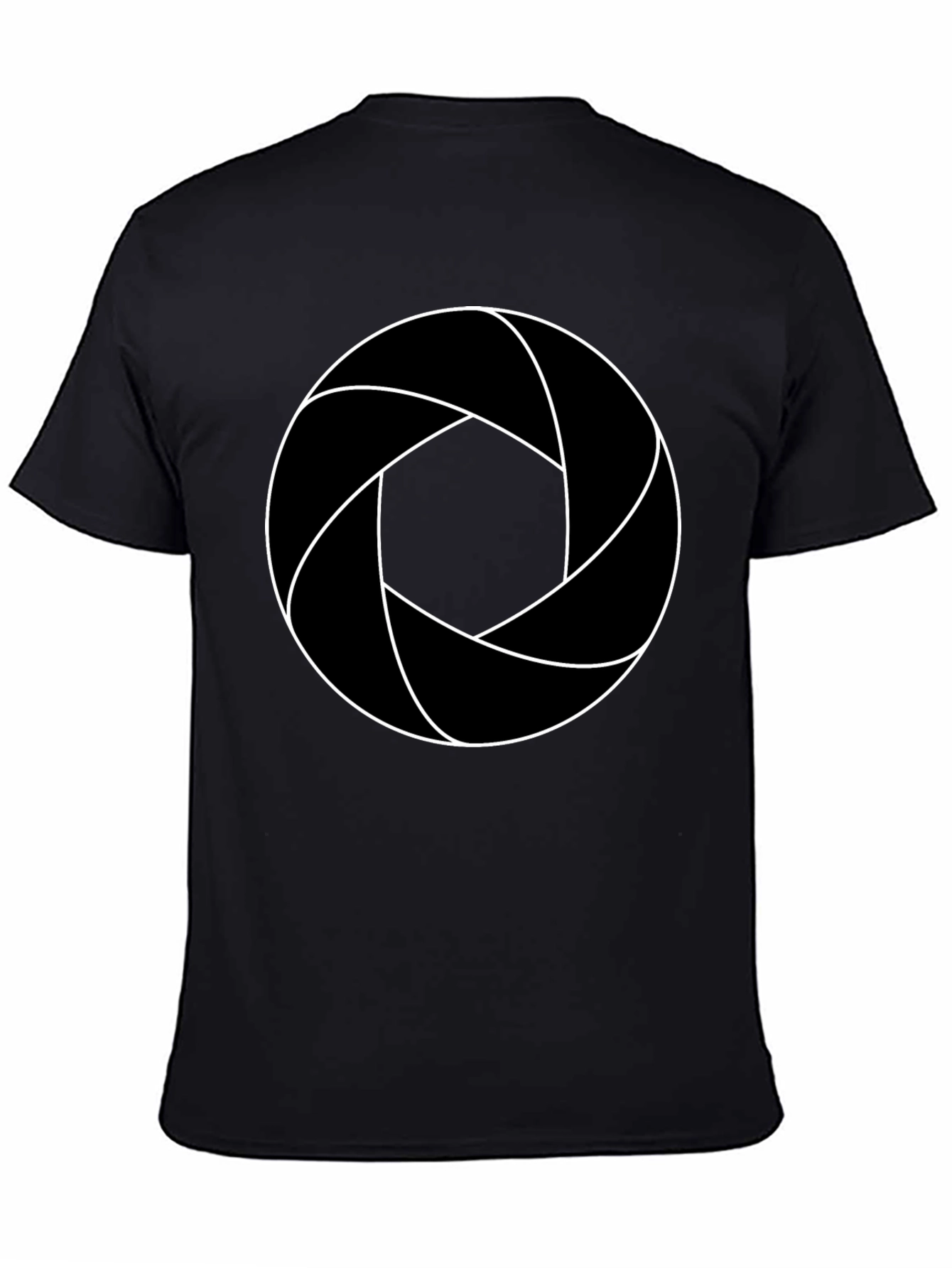 Aperture T-Shirt - Black Cotton Blend Graphic Tee