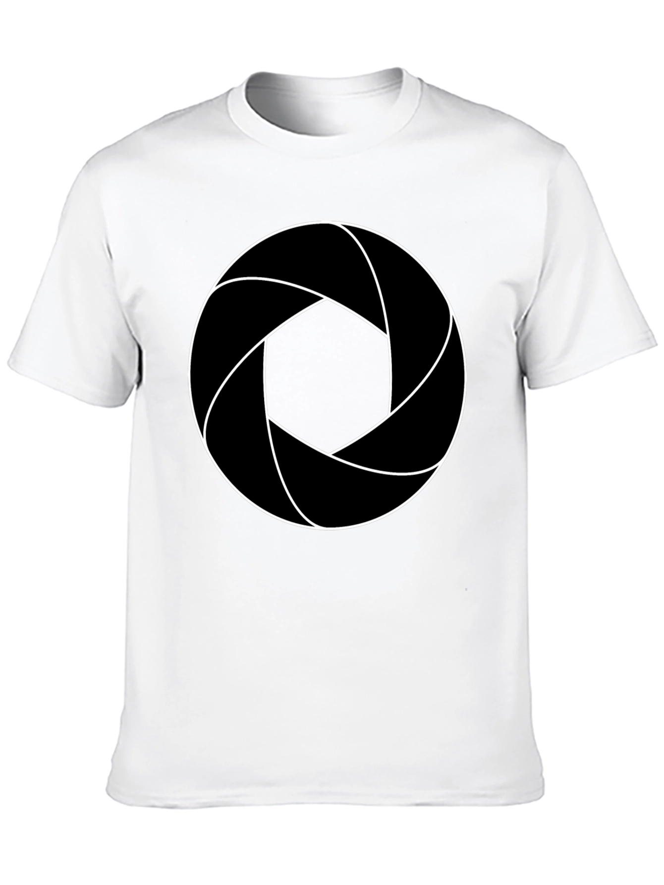 Aperture T-Shirt - Black Cotton Blend Graphic Tee