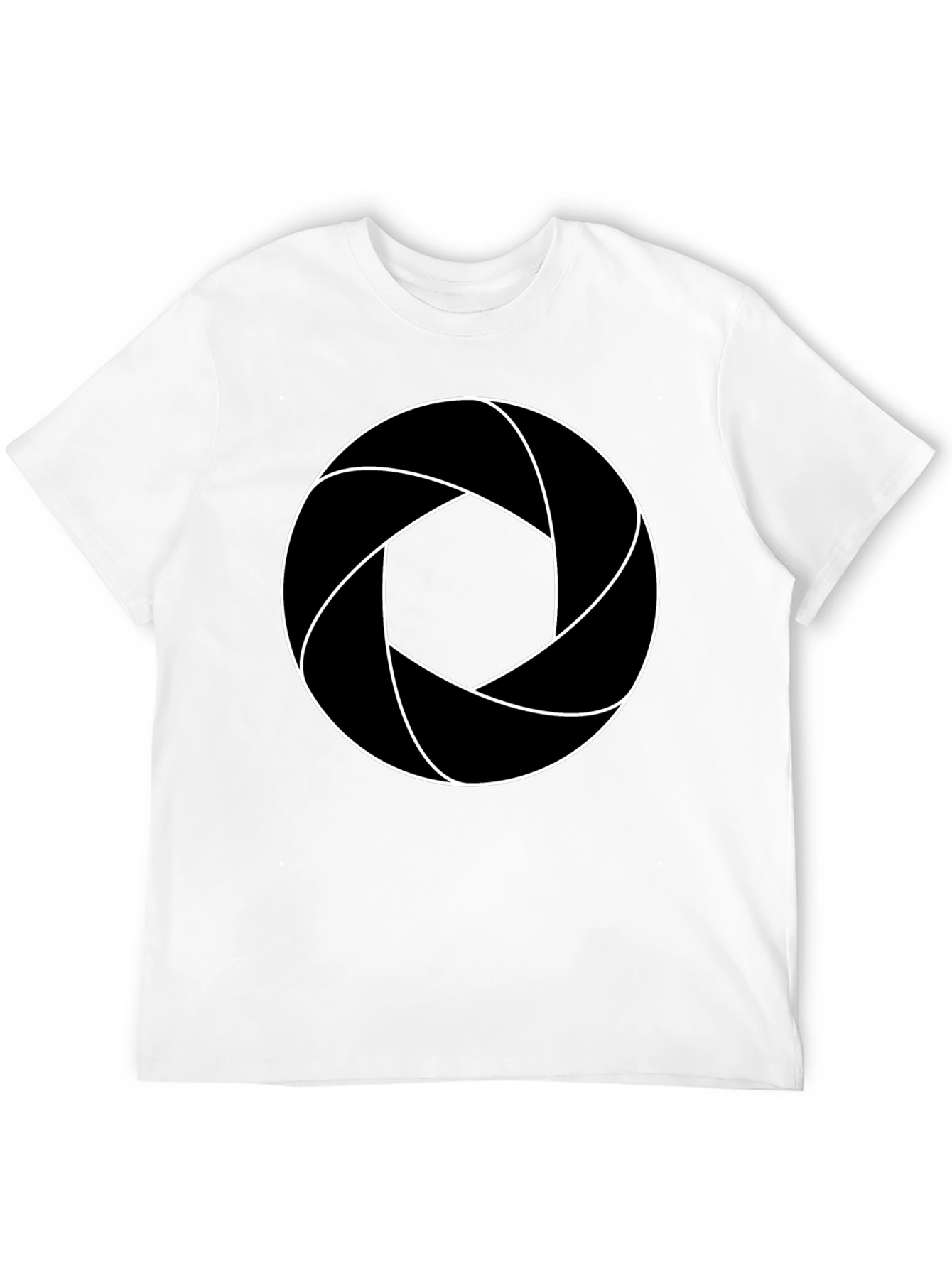Aperture T-Shirt - Black Cotton Blend Graphic Tee