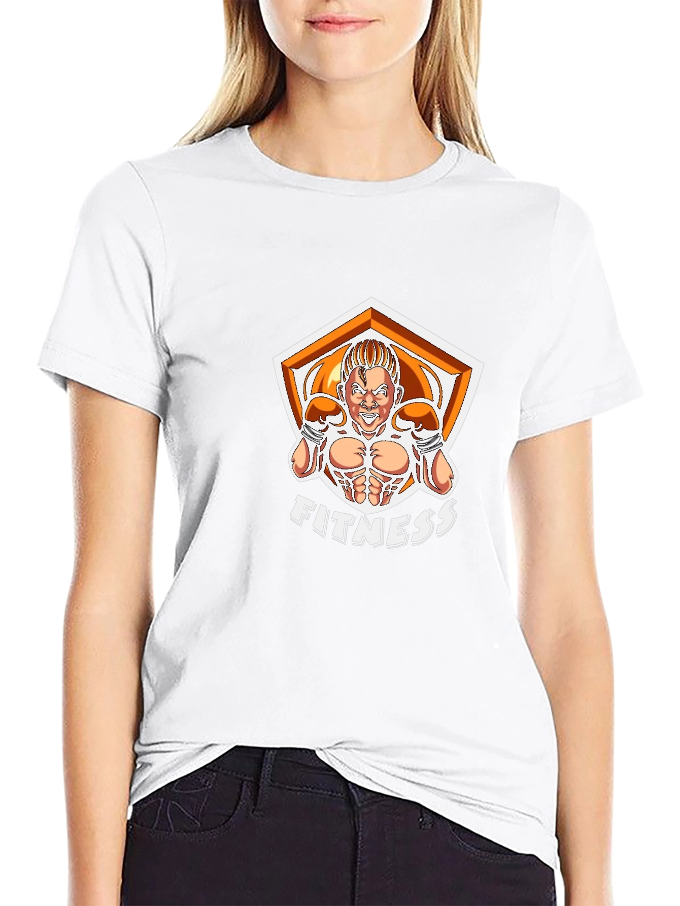 Fitness Graphic Tee - Black Bold Design
