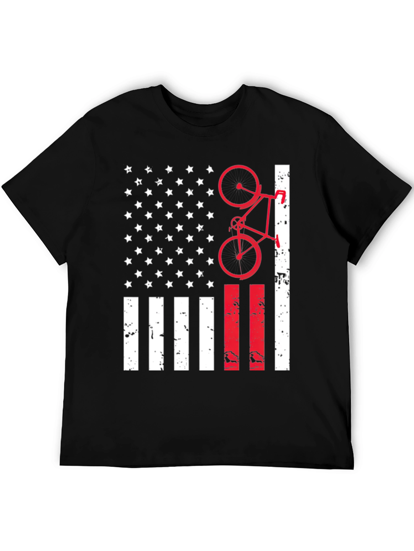 American Flag Bike T-Shirt