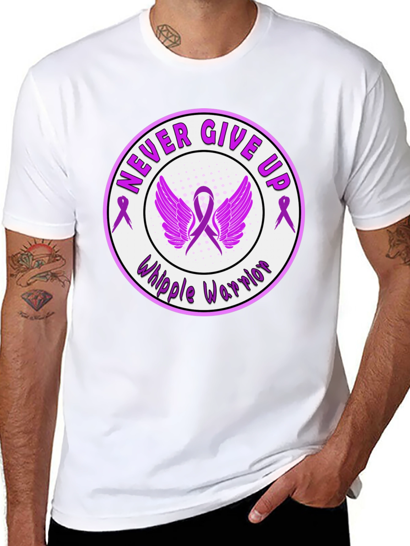 Whipple Warrior T-Shirt - Never Give Up