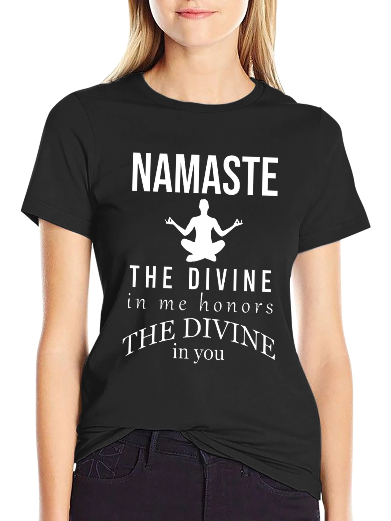 Namaste Divine Honor Yoga Graphic T-Shirt