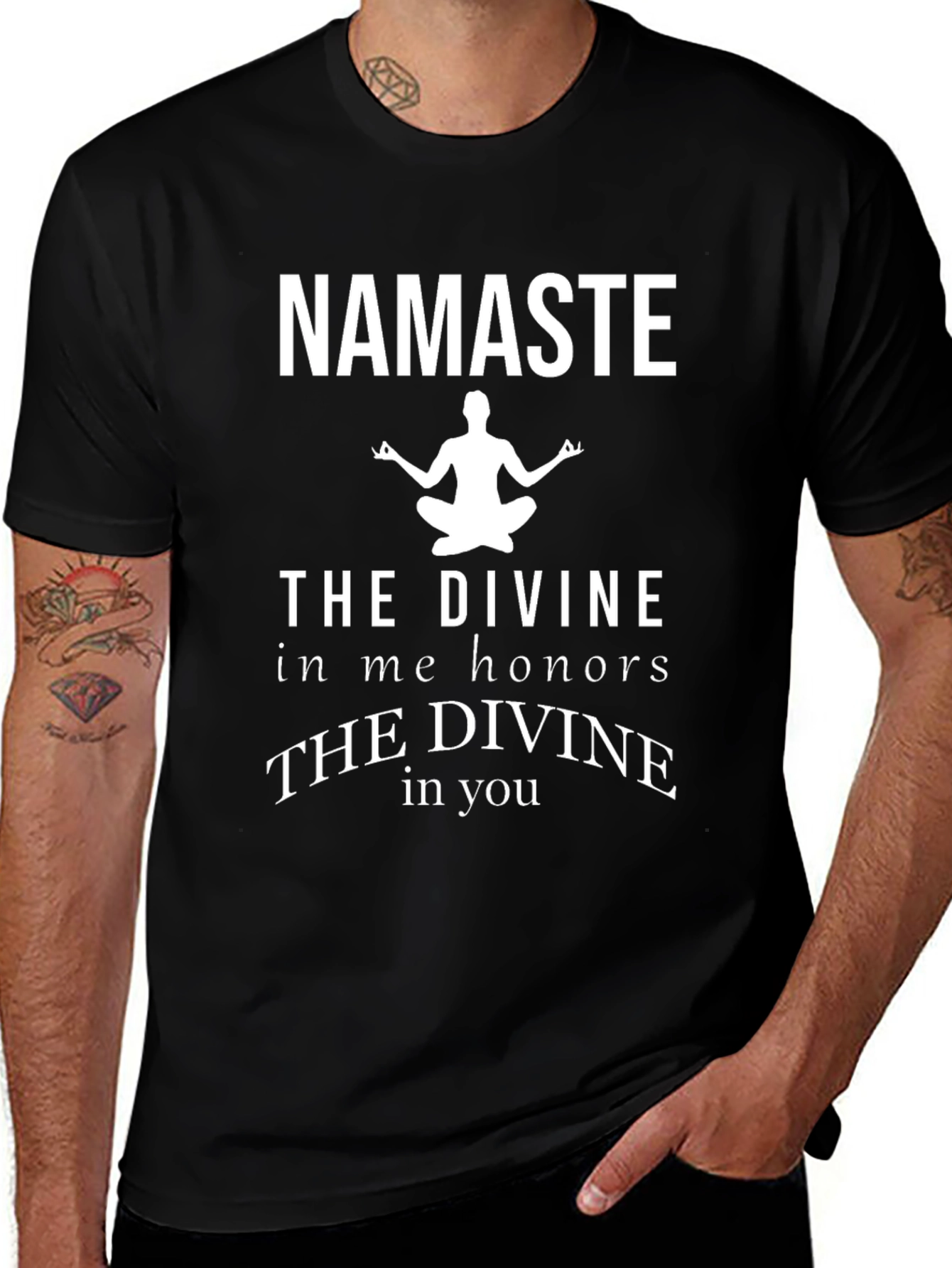 Namaste Divine Honor Yoga Graphic T-Shirt