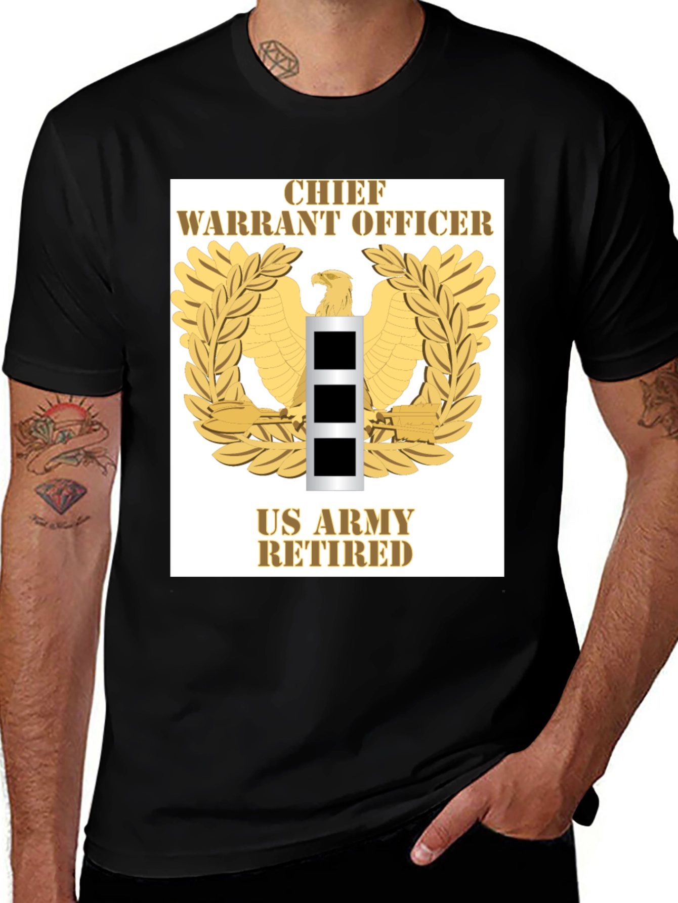 US Army Chief Warrant Officer Retired T-Shirt