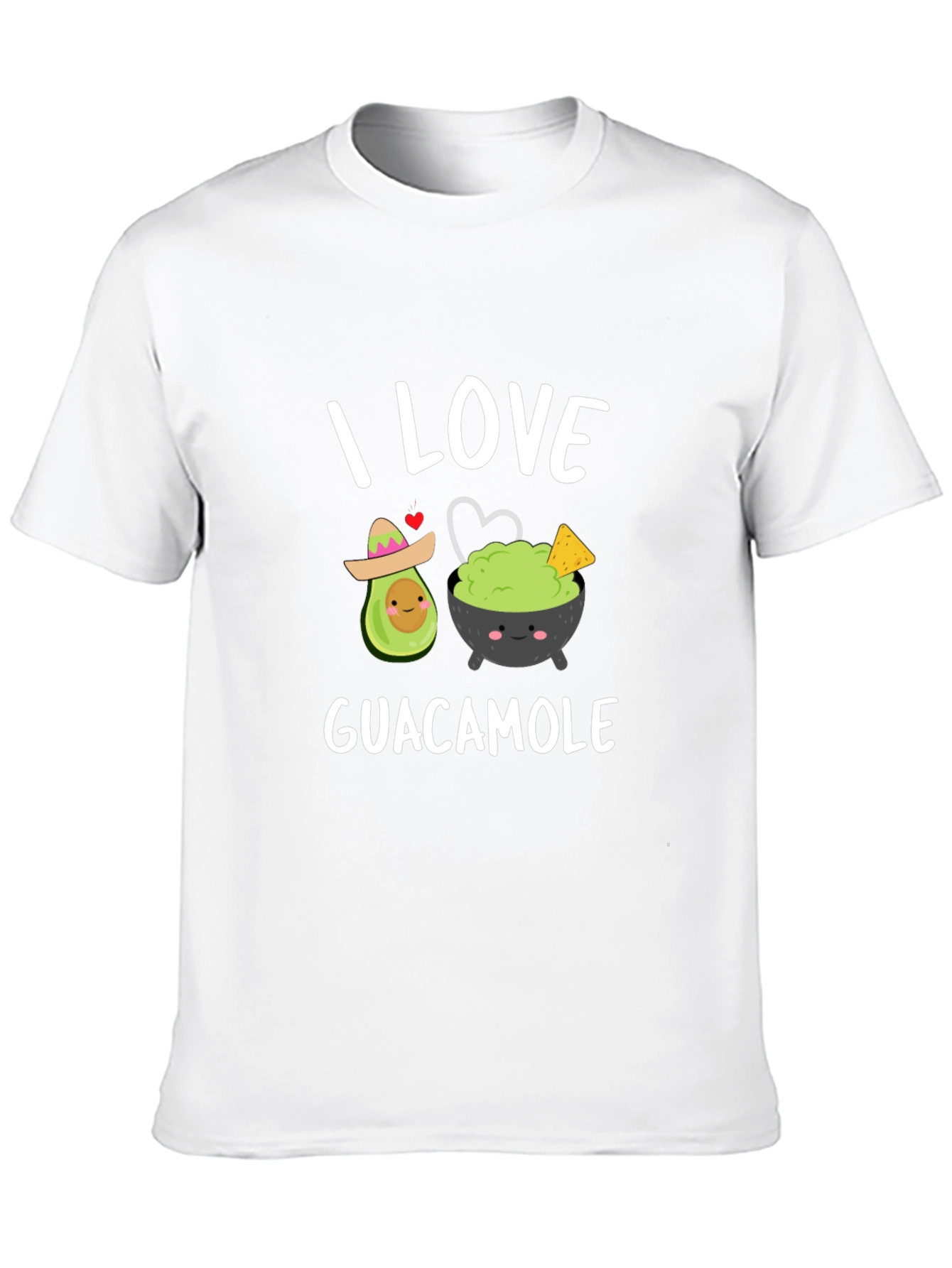 I Love Guacamole T-Shirt - Avocado & Dip Design