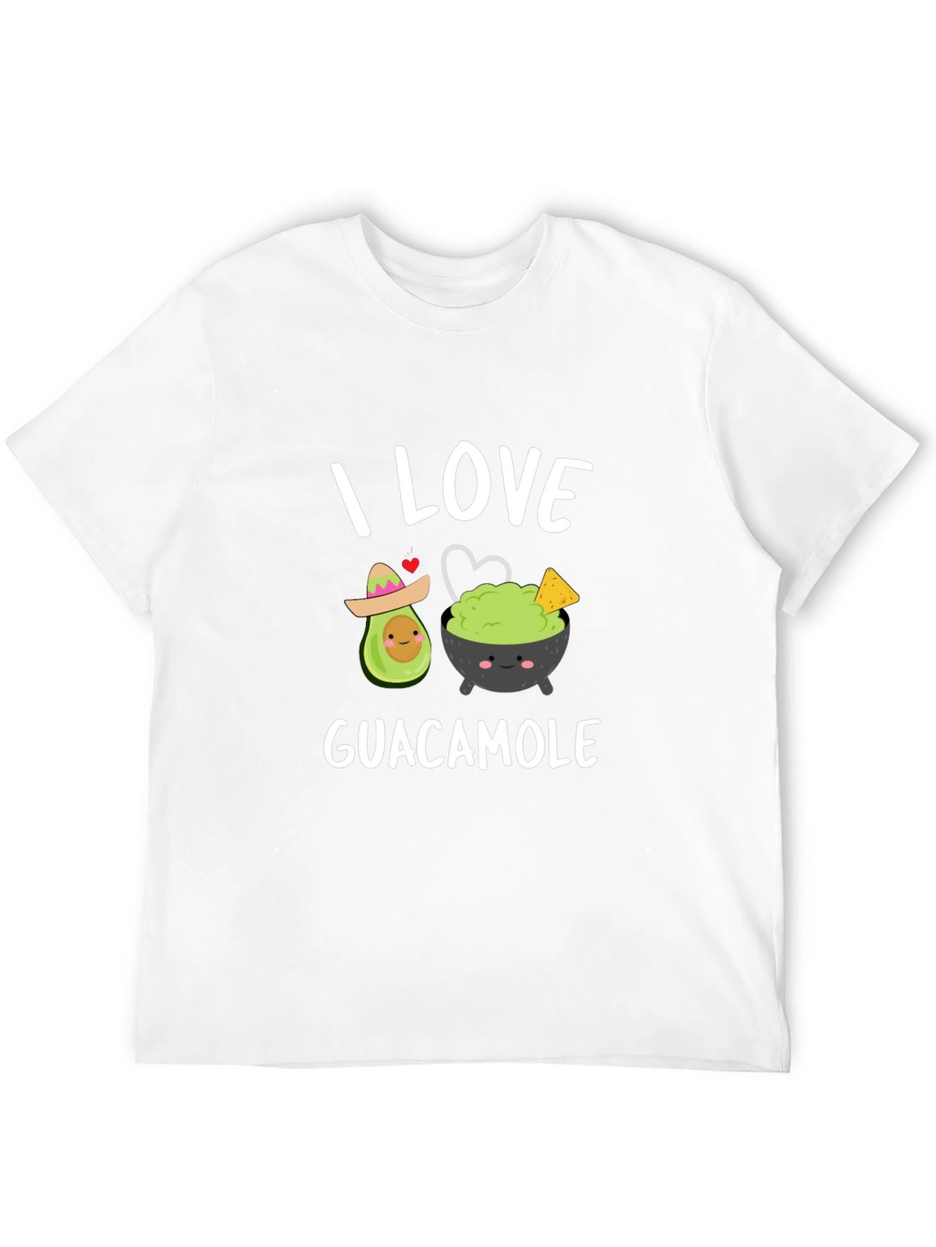 I Love Guacamole T-Shirt - Avocado & Dip Design